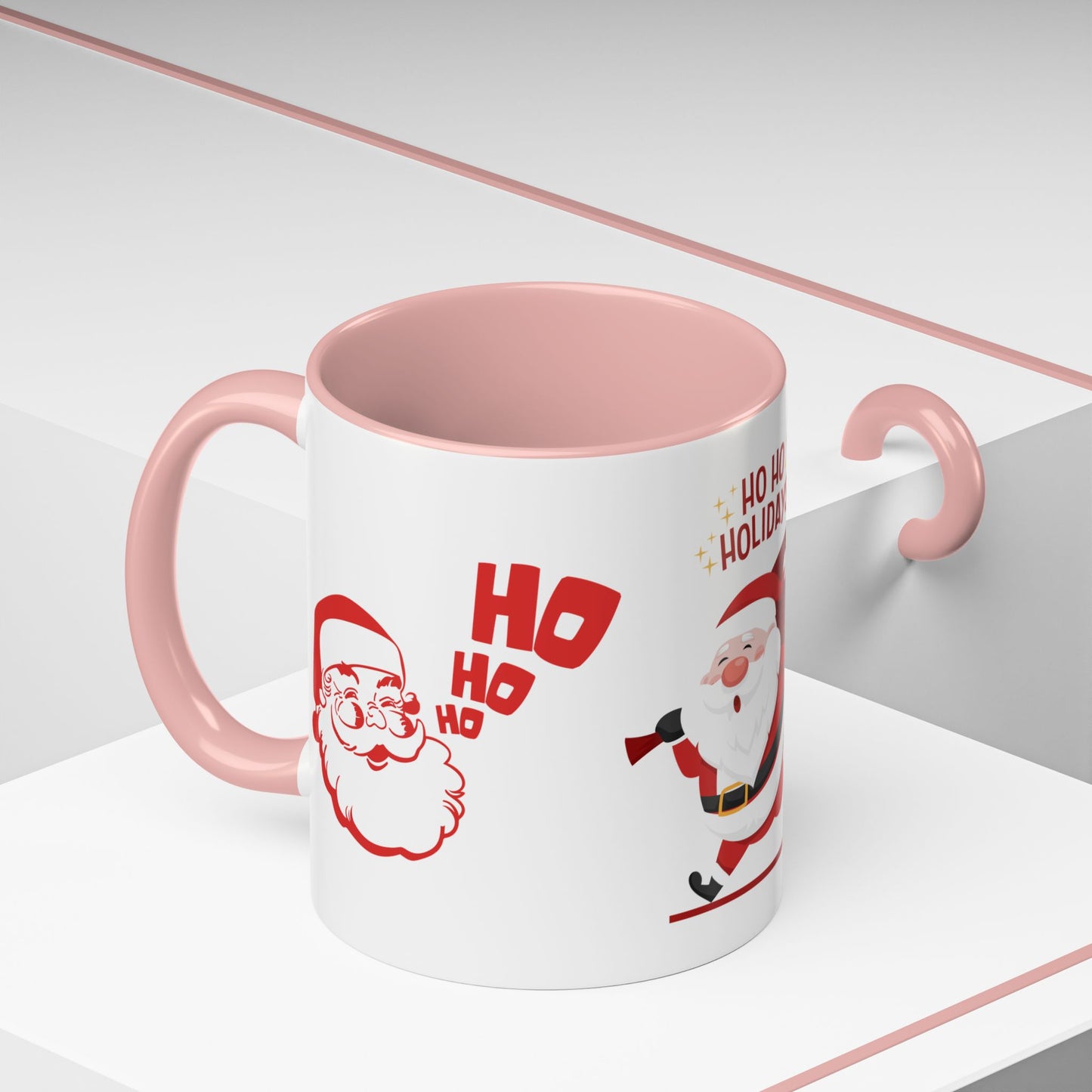 Santa, Ho Ho Holidays  - Accent Coffee Mug (11, 15oz)