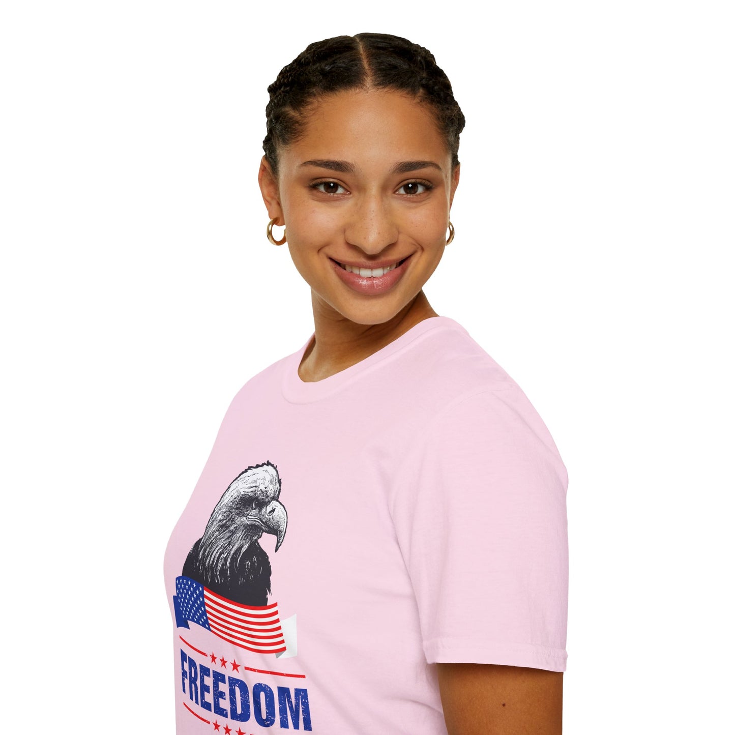 Eagle Freedom T-Shirt - Patriotic Tee for Independence Day, Memorial Day, Veteran's Day, Casual Wear, Gift for Freedom Lovers - 13738