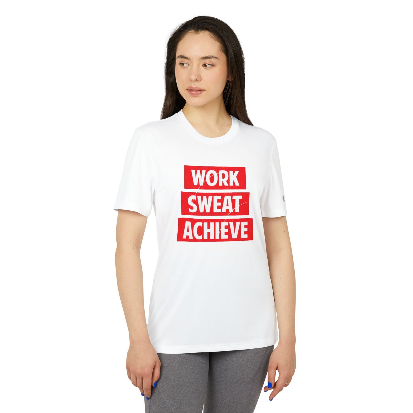 Work Sweat Achieve - Adidas Unisex Sport T-shirt