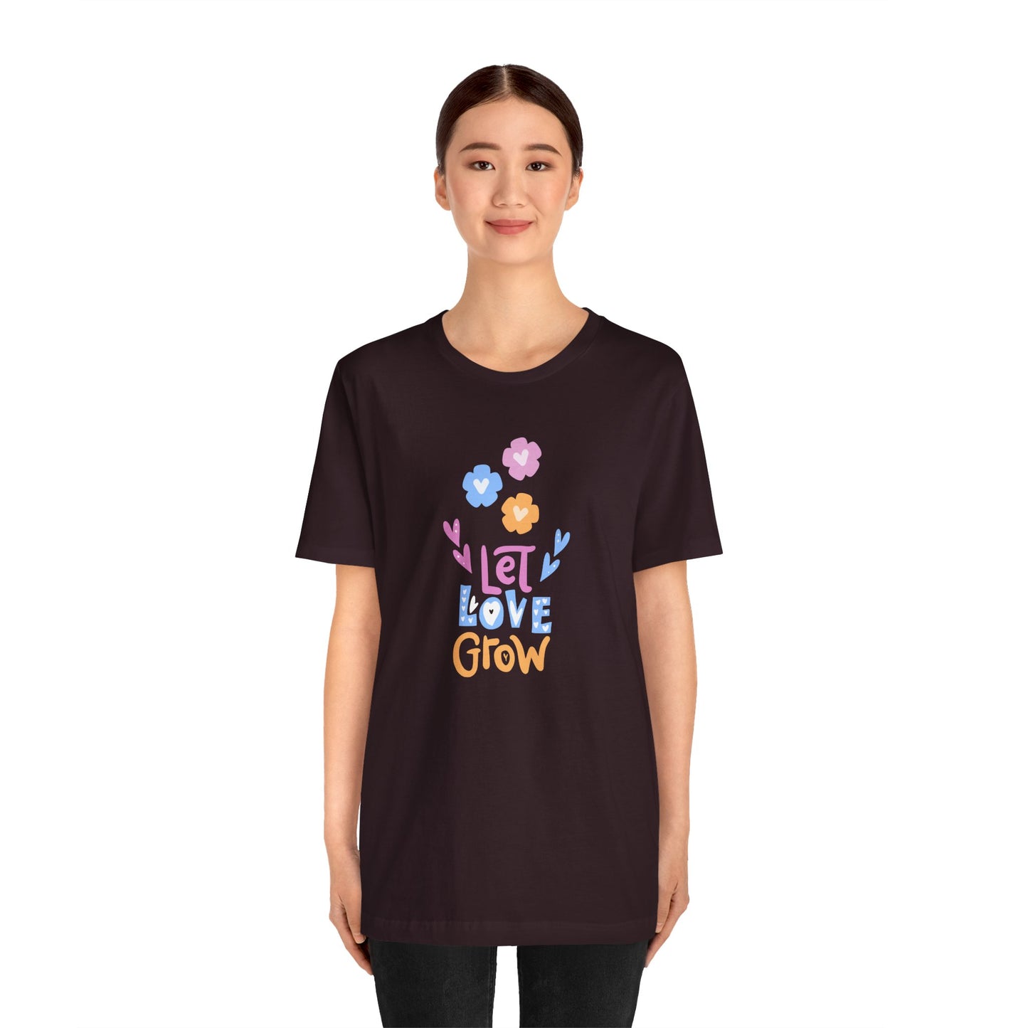 Let Love Grow - Unisex Jersey Short Sleeve Tee - 11402