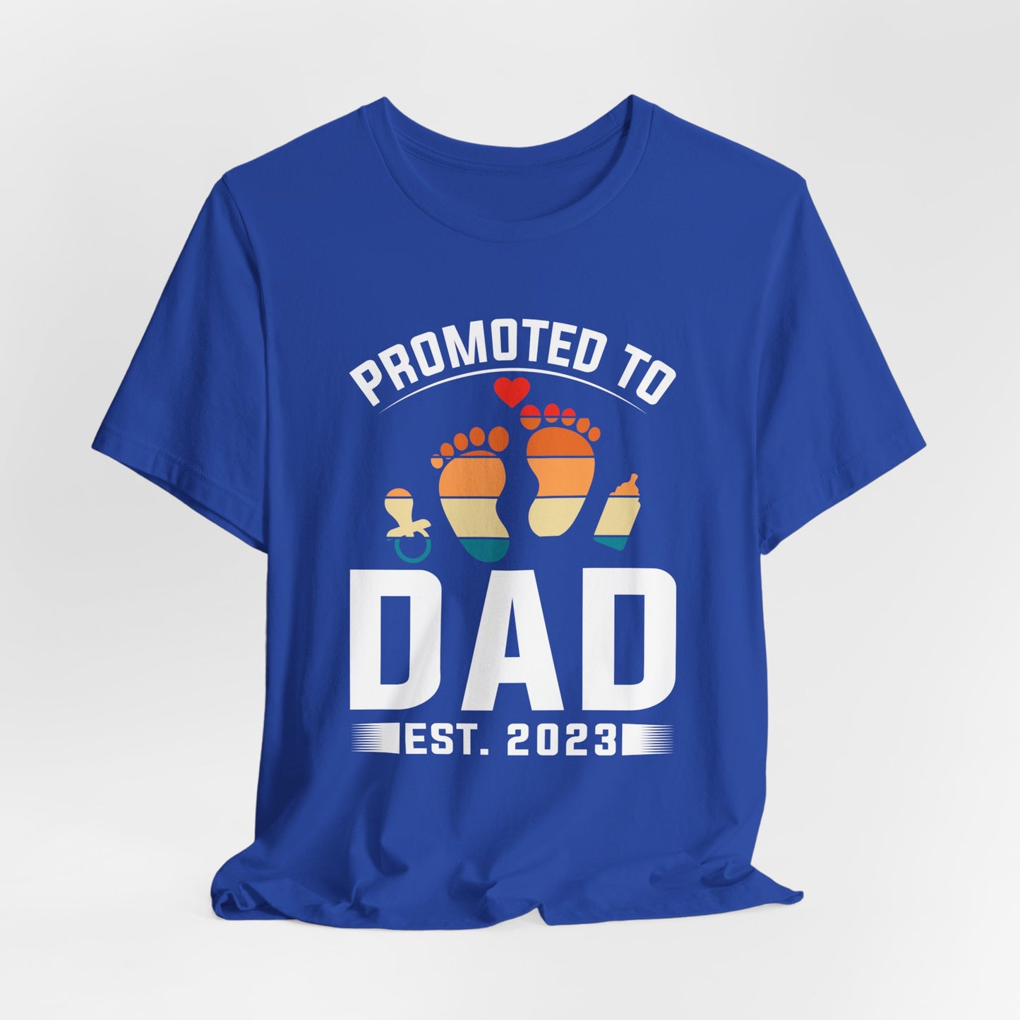 Promoted To Dad - Unisex Jersey Short Sleeve Tee