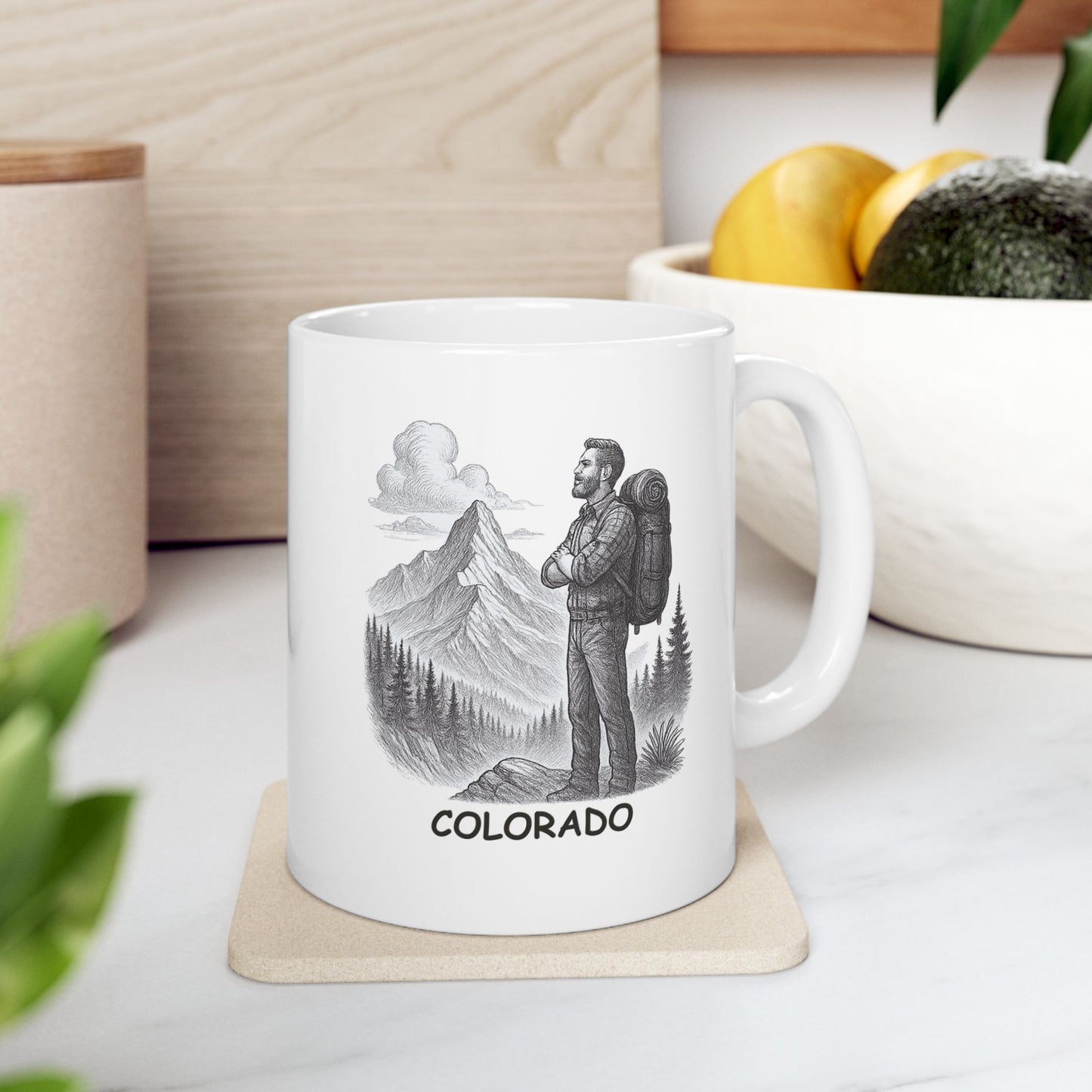 "Colorado: Where the mountains are tall, and so are our expectations." Ceramic Mug - 13505