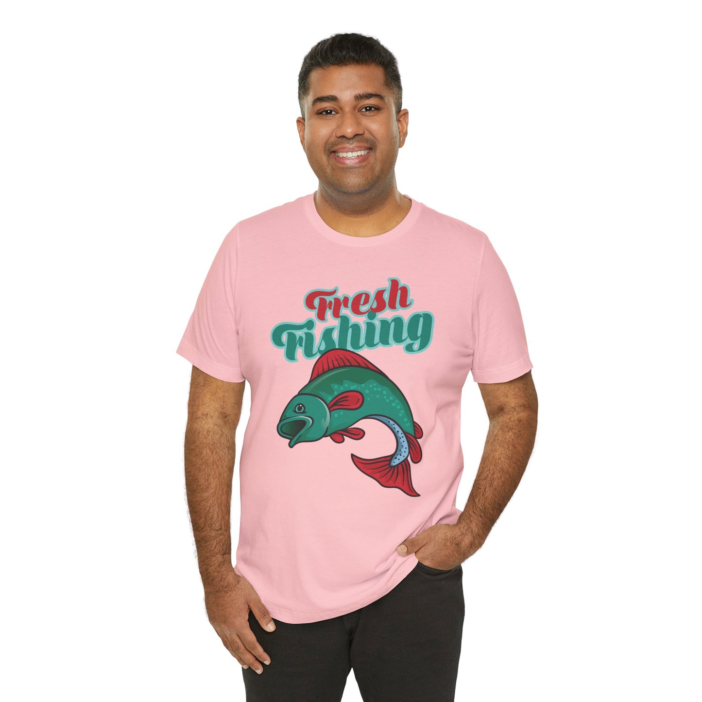 Fishing:  Fresh Fishing - Unisex Jersey Short Sleeve Tee - 13935