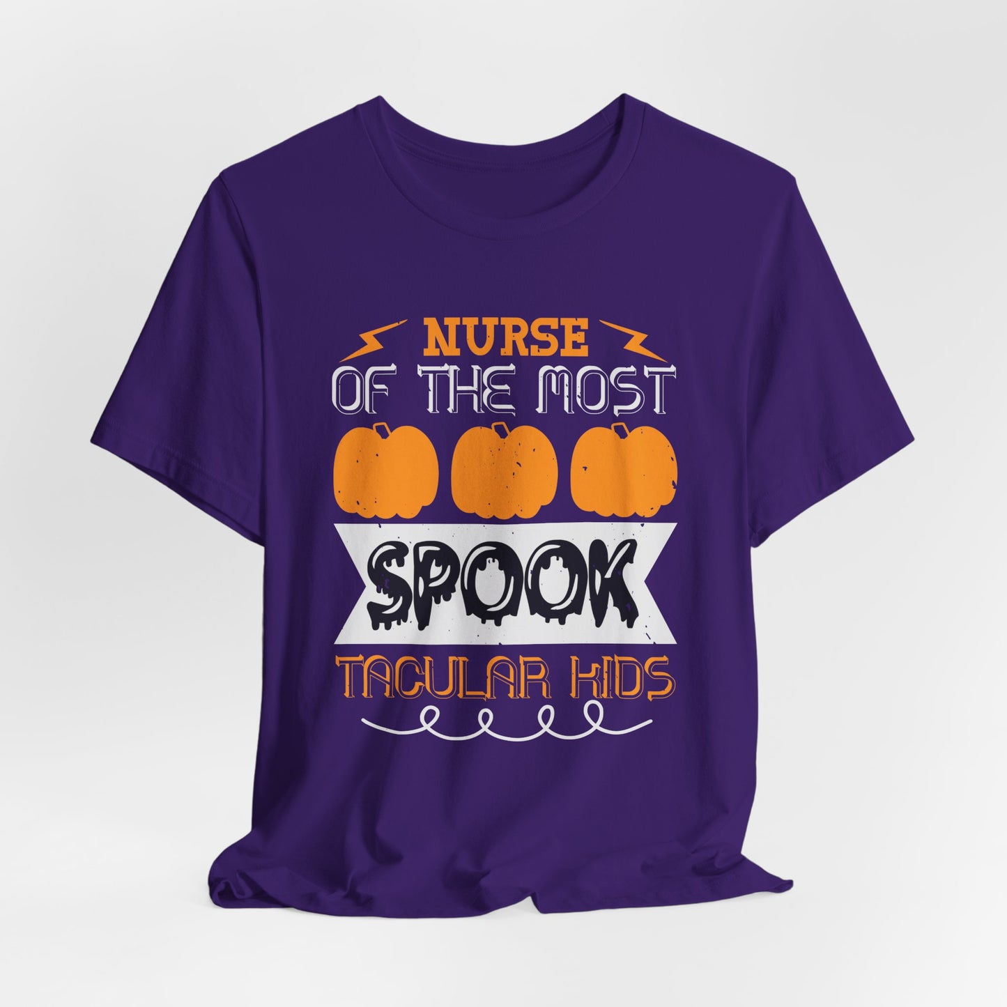 Nurse of the Most Spook-Tacular Kids - Unisex Jersey Short Sleeve Tee - 12481