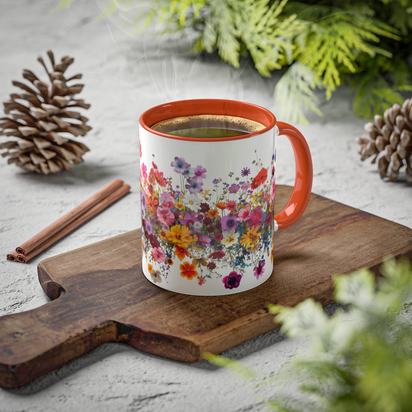 Wild Beauty in Every Petal - Colorful Mugs, 11oz