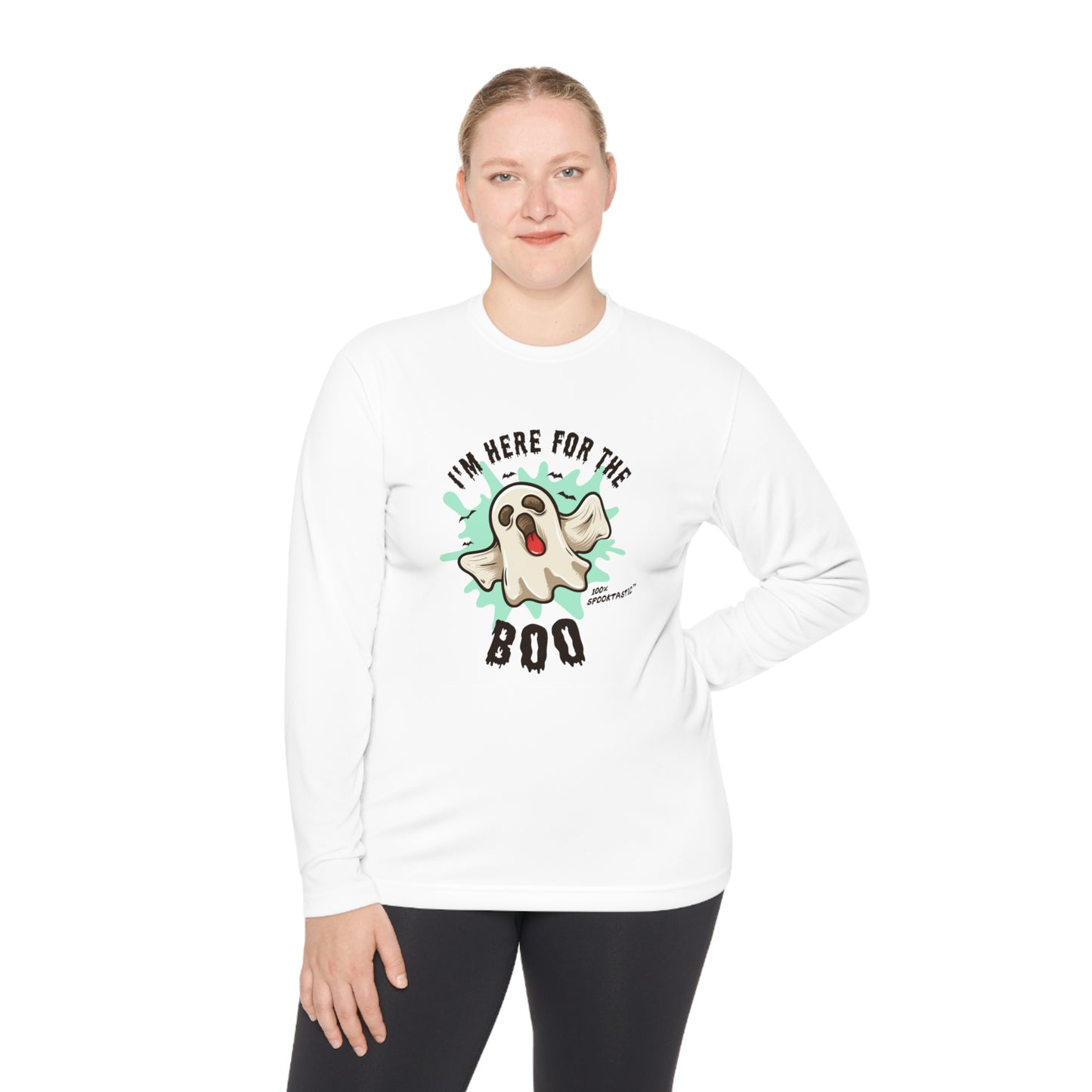 I am Here For The Boo - Unisex Lightweight Long Sleeve Tee