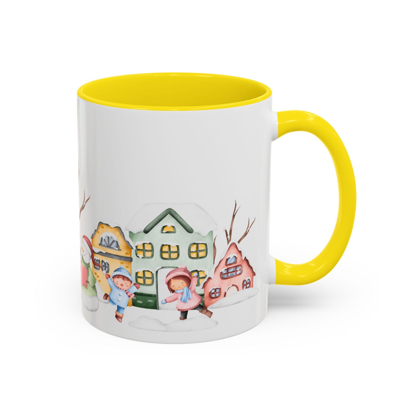 Winter Day, Outdoor - Accent Coffee Mug (11, 15oz) - 10455