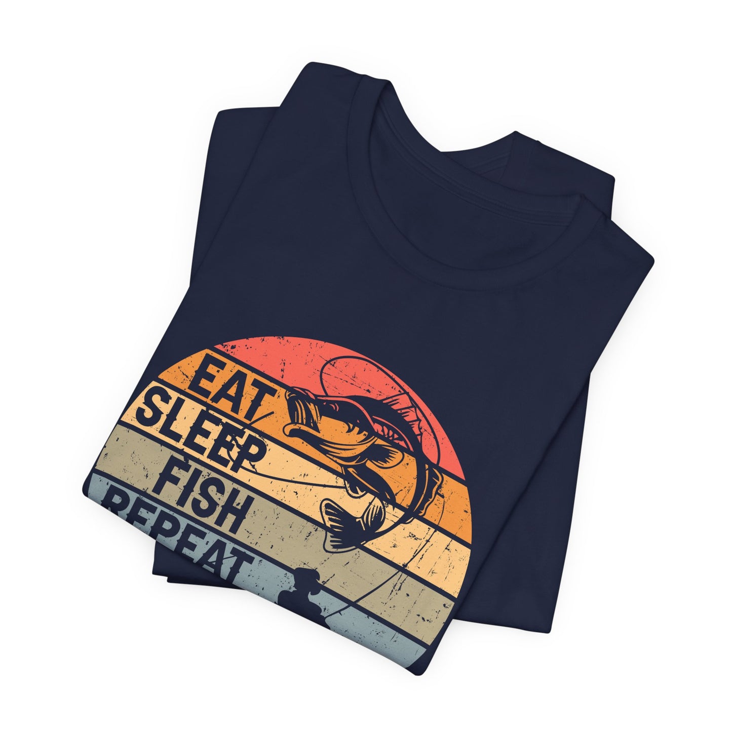 Fishing: Eat, Sleep, Fish, Repeat - Unisex Jersey Short Sleeve Tee - 14048