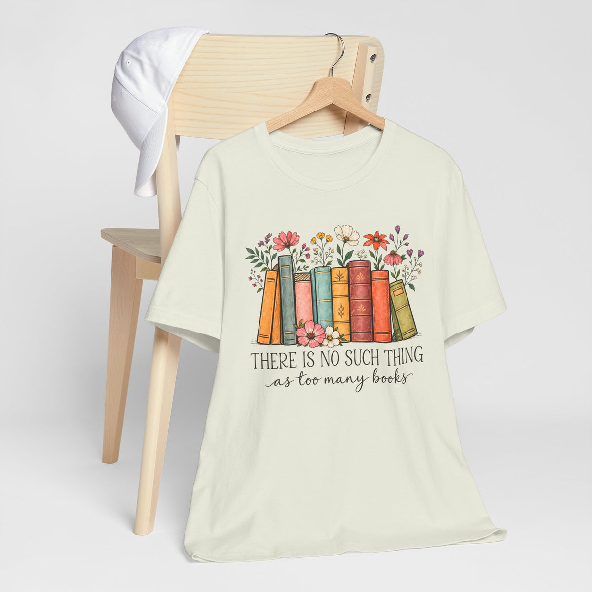 Book Lover T-Shirt,  Vintage Floral Bookshelf Tee - 14524