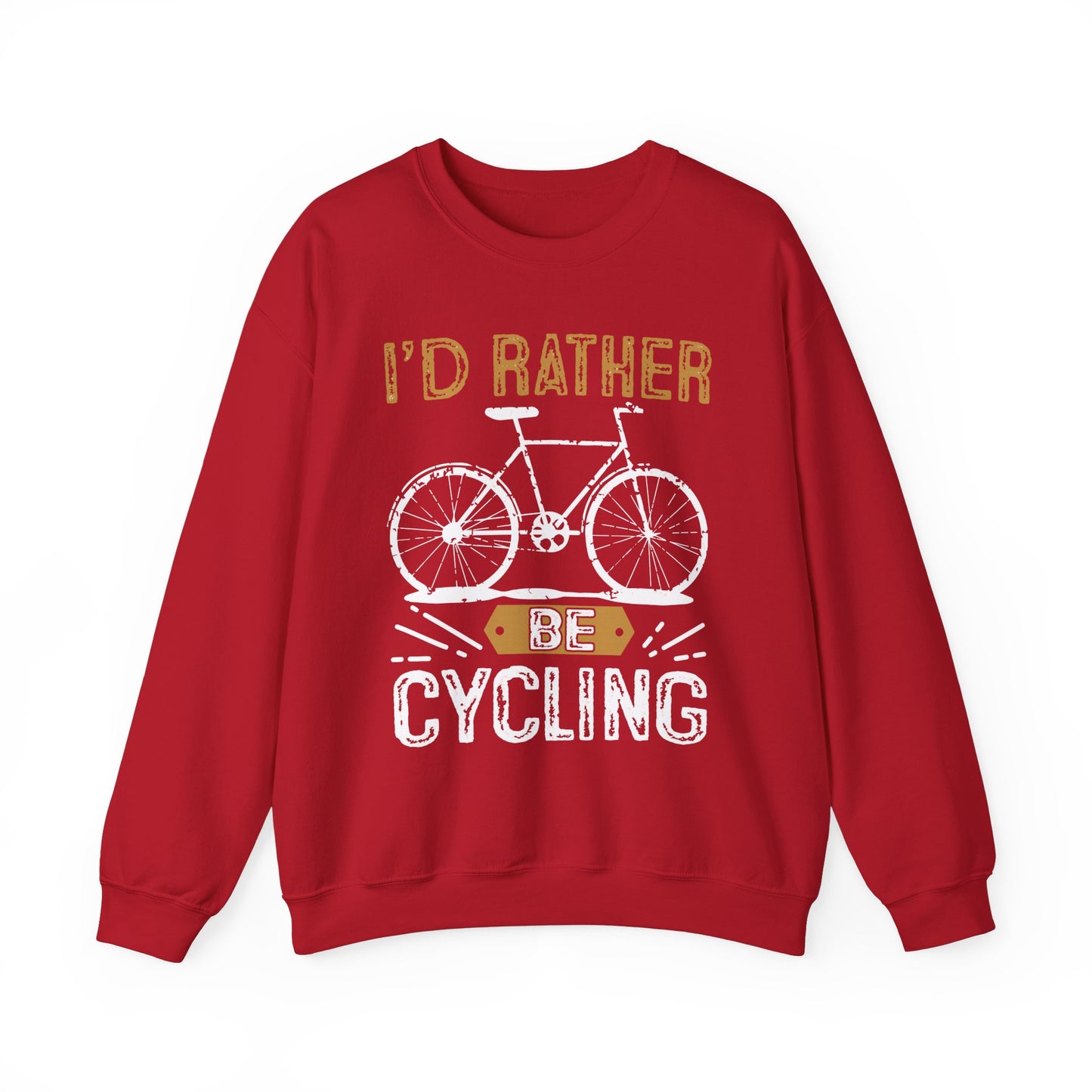 I'd Rather Be Cycling - Unisex Heavy Blend™ Crewneck Sweatshirt