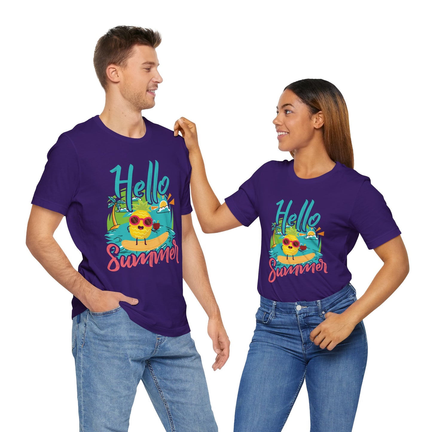 Hello Summer - Unisex Jersey Short Sleeve Tee - 13088