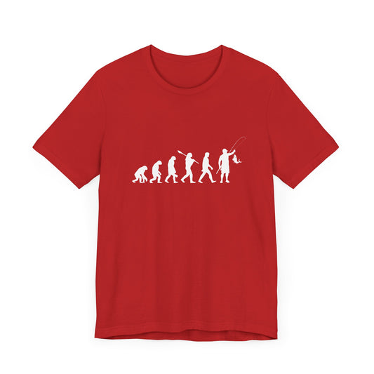 Fishing:  The Evolution of Angling - Unisex Jersey Short Sleeve Tee