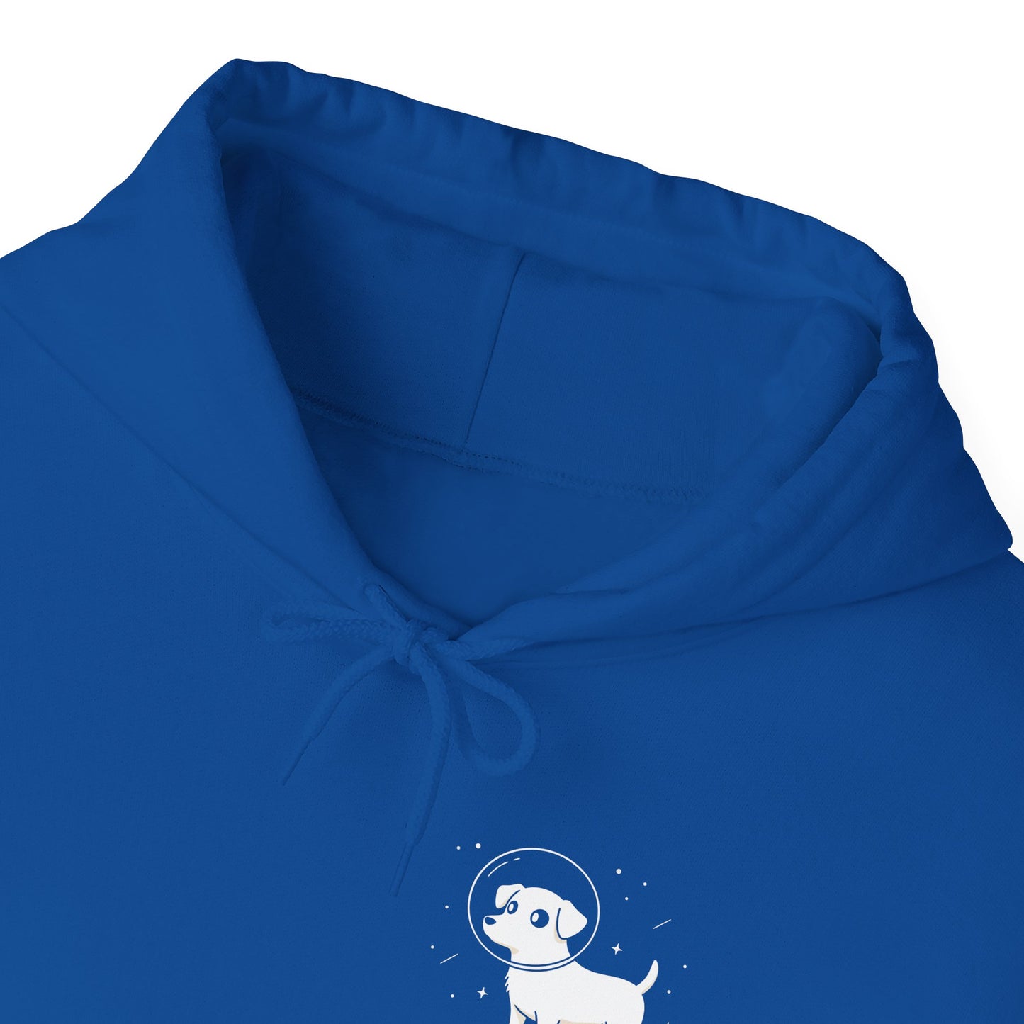 Dog in Space Hoodie – Space Puppy Graphic Hooded Sweatshirt, Unisex Heavy Blend™ - 14679