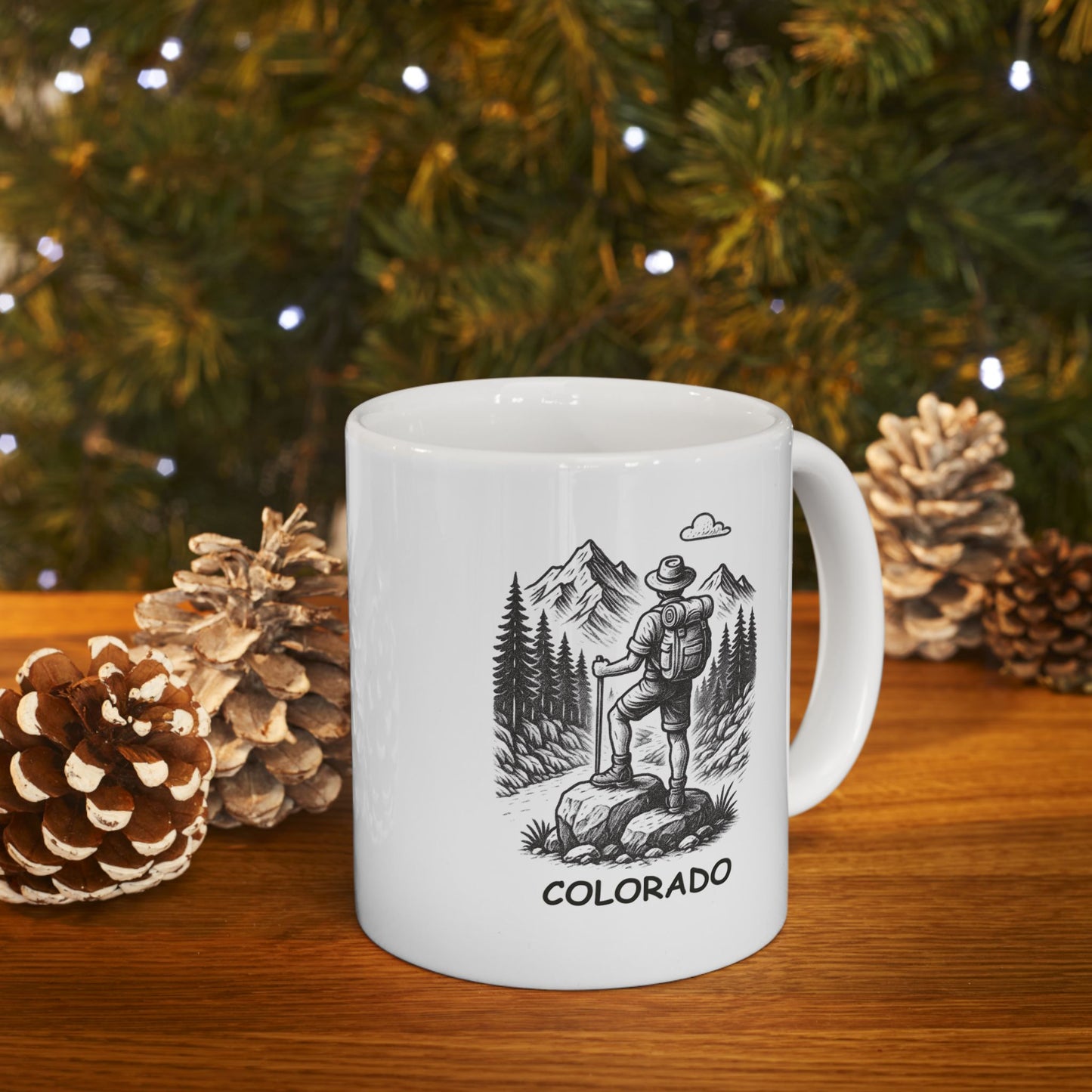 "In Colorado, the air is thin, but our adventures are thick." Ceramic Mug - 13466