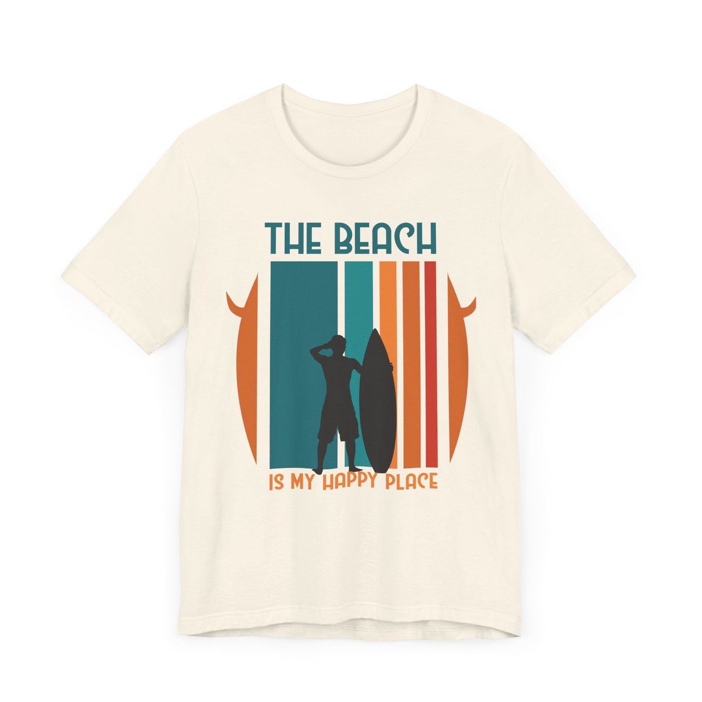 The Beach Is My Happy Place - Unisex Jersey Short Sleeve Tee - 13131