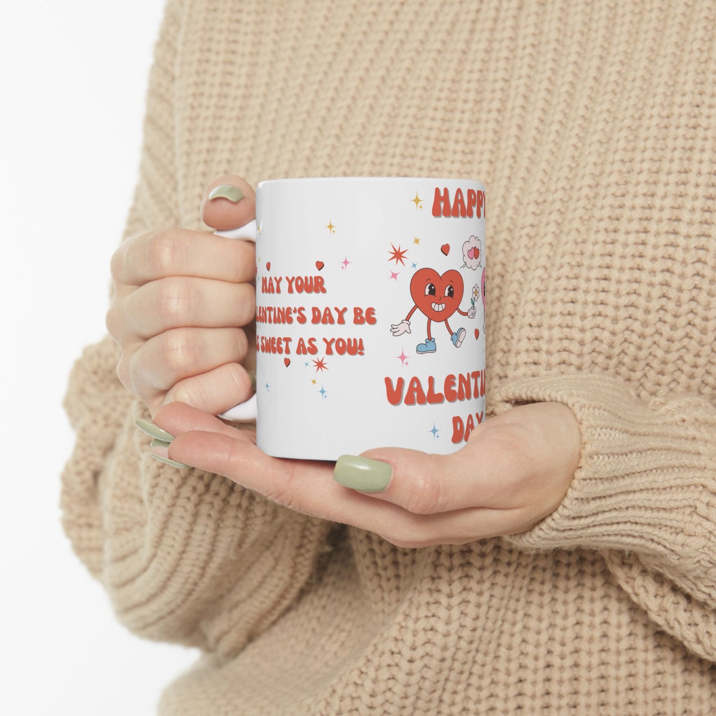 Happy Valentine's Day - Ceramic Mug, (11oz, 15oz) - 11501