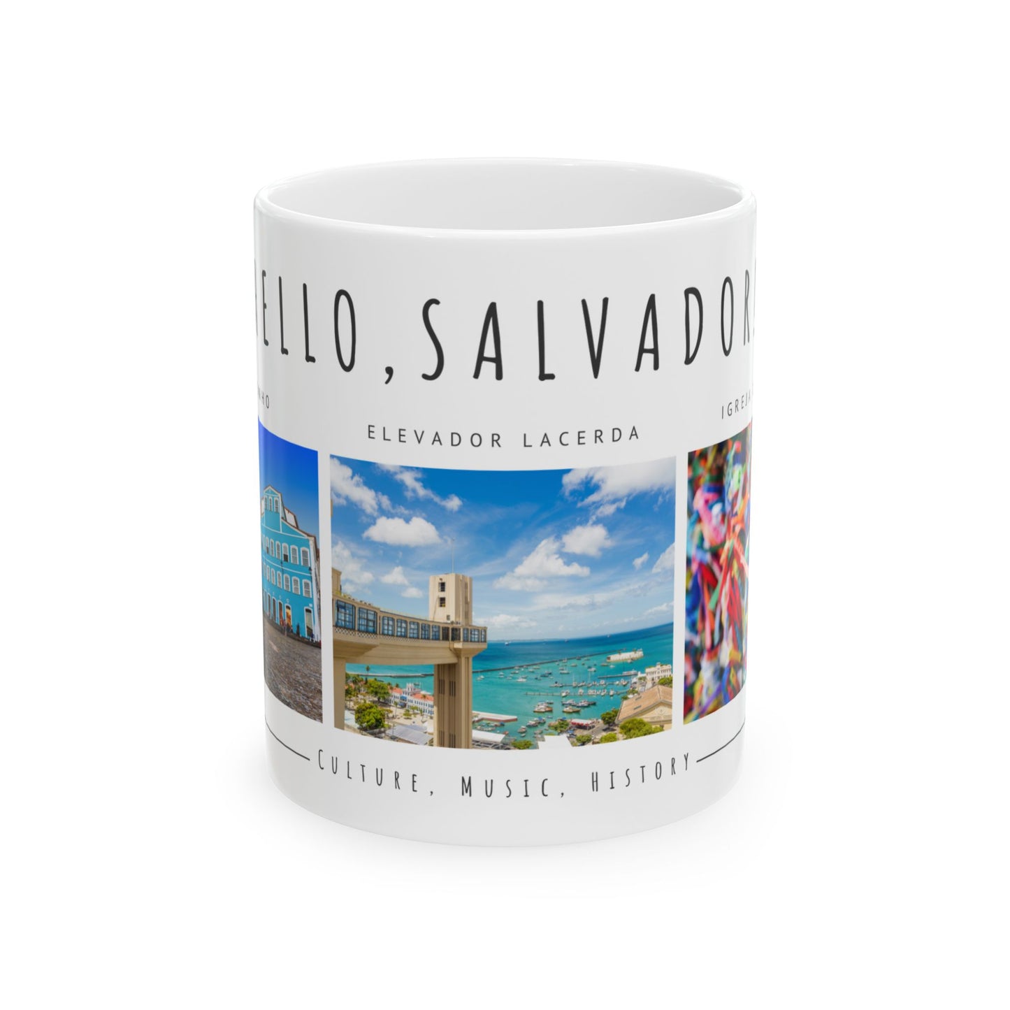 Hello Salvador Ceramic Mug – 11oz & 15oz – Celebrate Culture, Music, & History - 12238