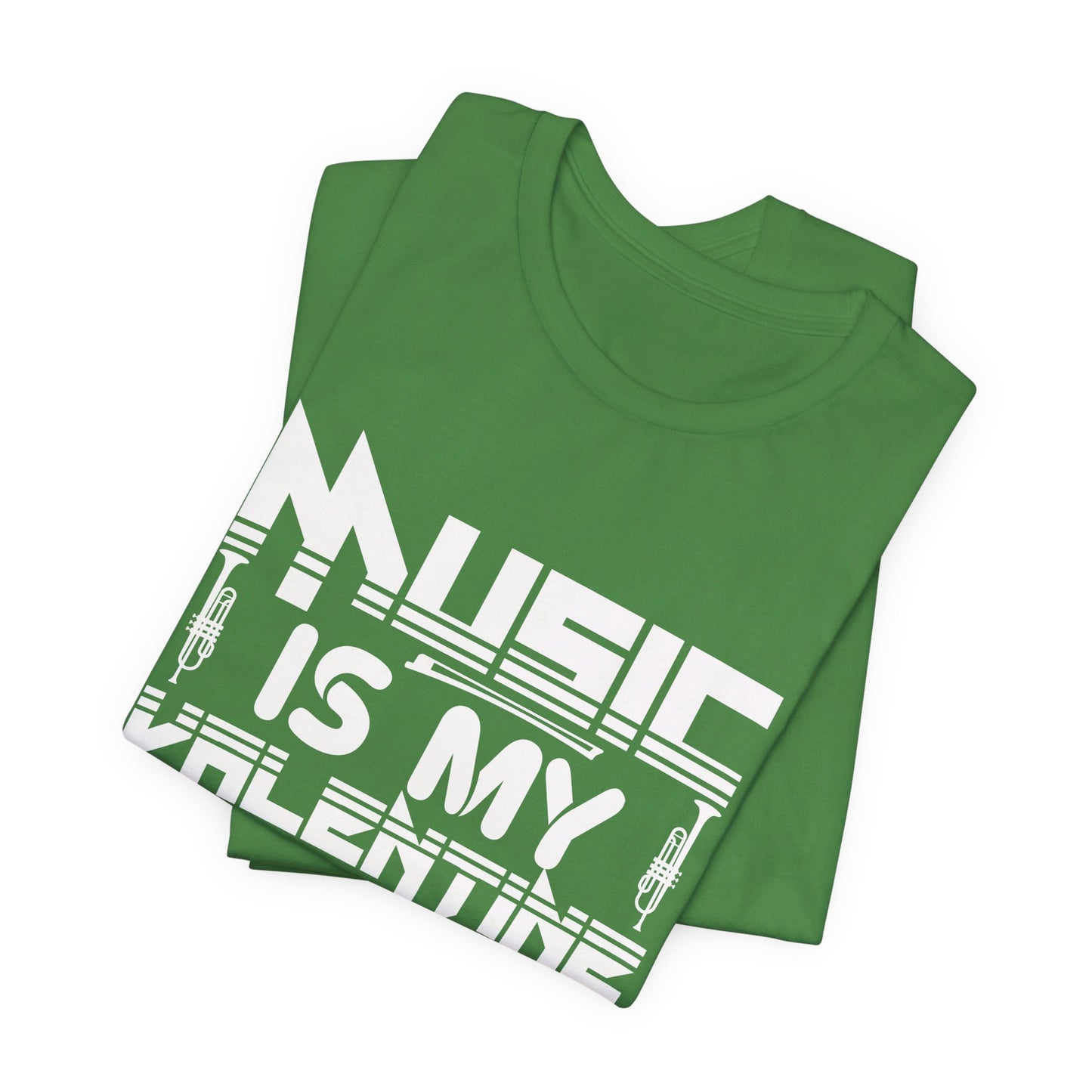 Music Is My Valentine - Unisex Jersey Short Sleeve Tee