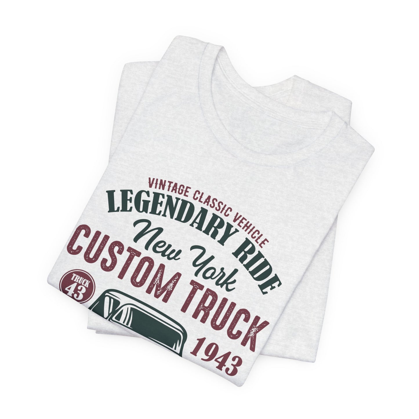 Vintage Classic Vehicle, Legendary Ride, New York Custom Truck - Unisex Jersey Short Sleeve Tee - 13033