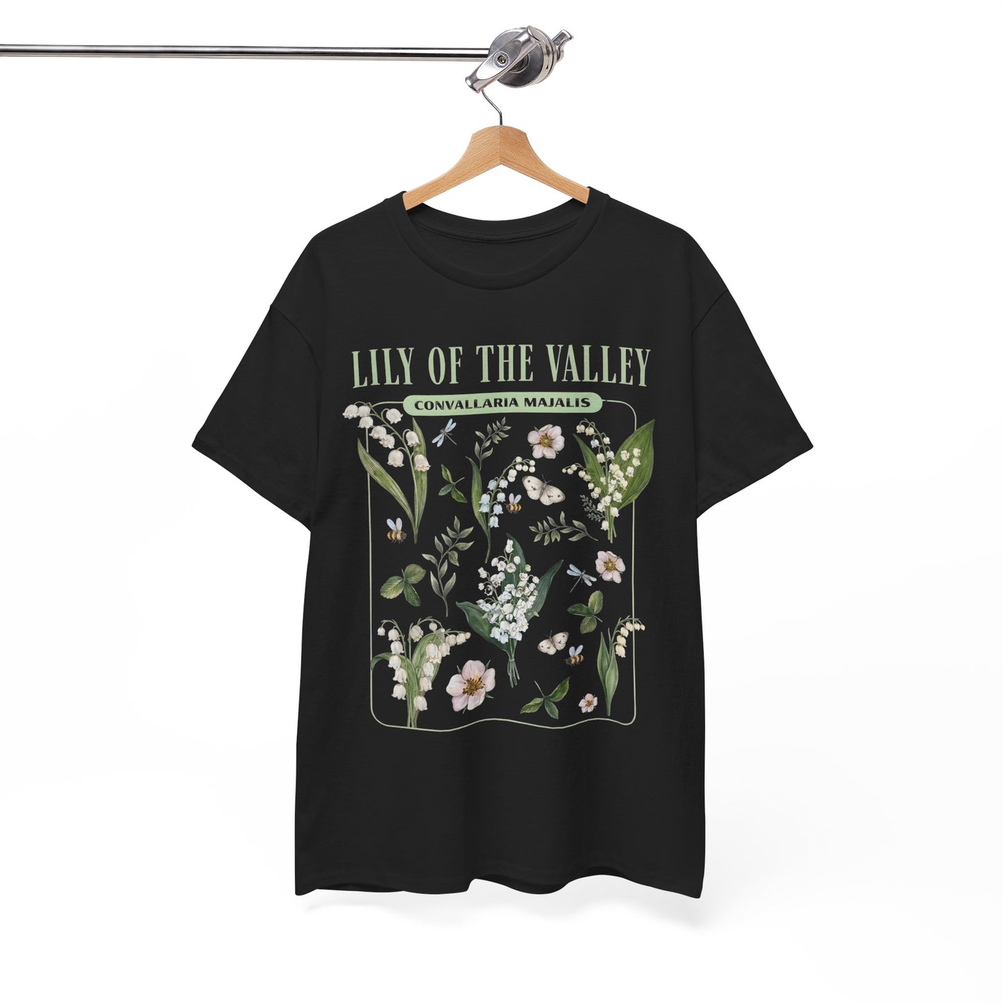 Lily of the Valley Shirt – Botanical Illustration Floral Tee (May Birth Flower) - 14883