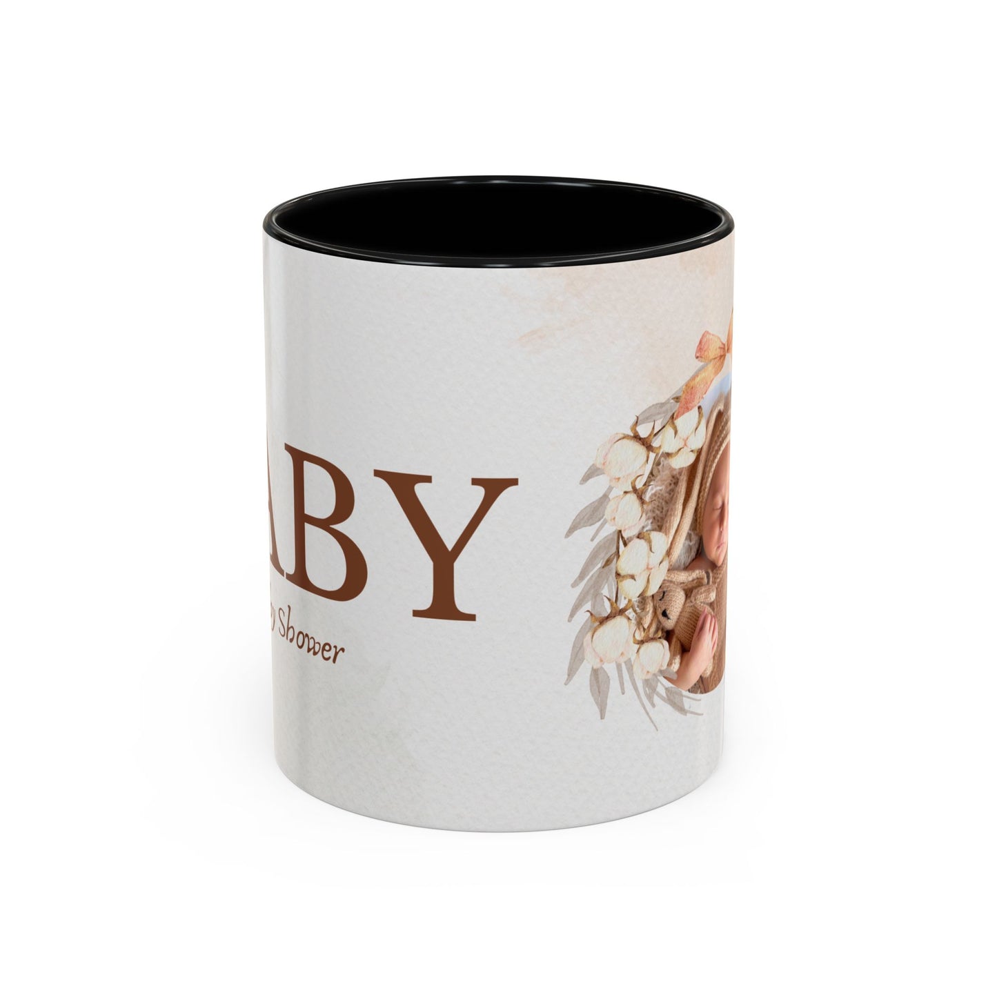 Oh Baby, Samira's Baby Shower, Customizable - Accent Coffee Mug (11, 15oz) - 10882