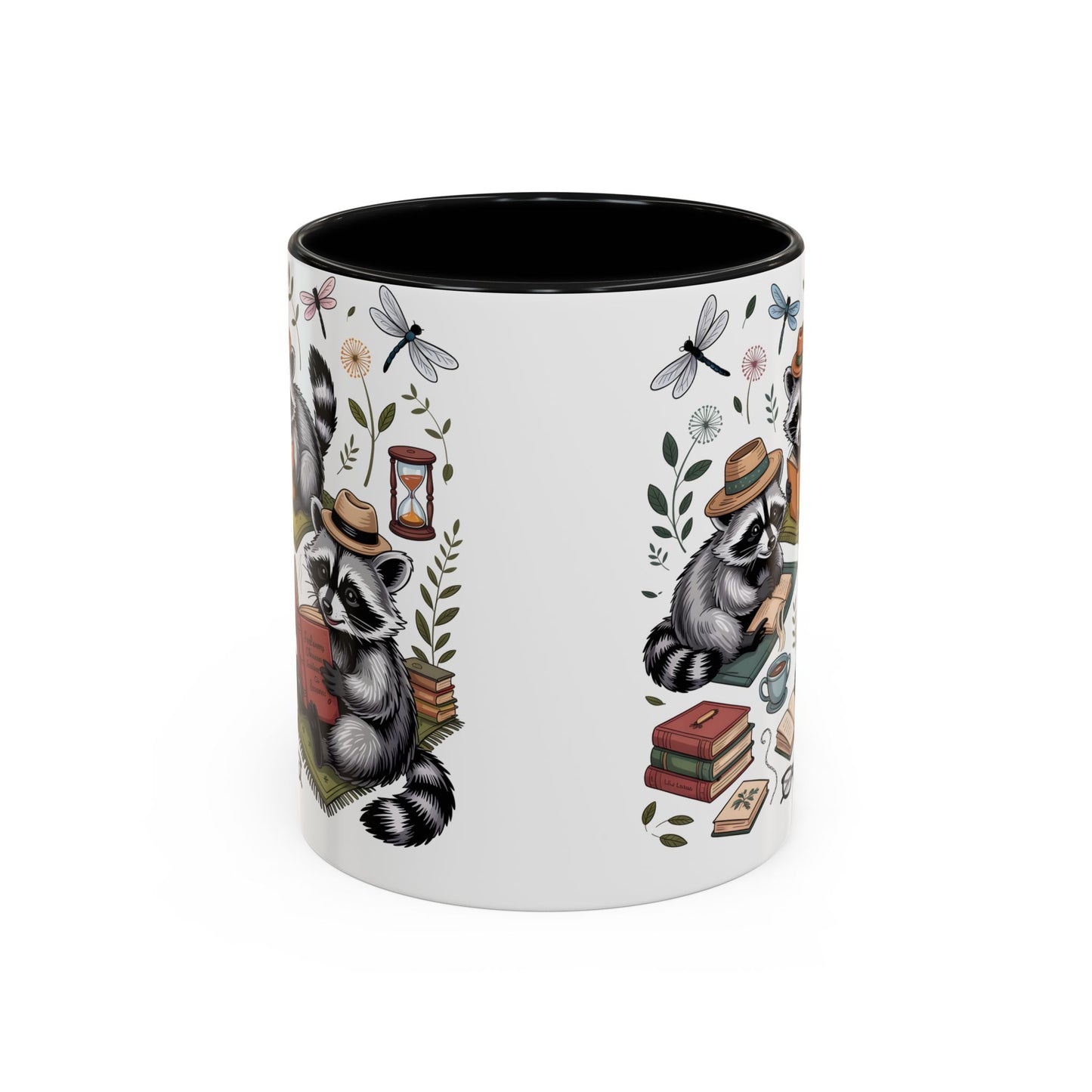 Raccoons Love Books Mug – Cute Reading Coffee Mug Gift for Book Lovers (11oz / 15oz) - 14801