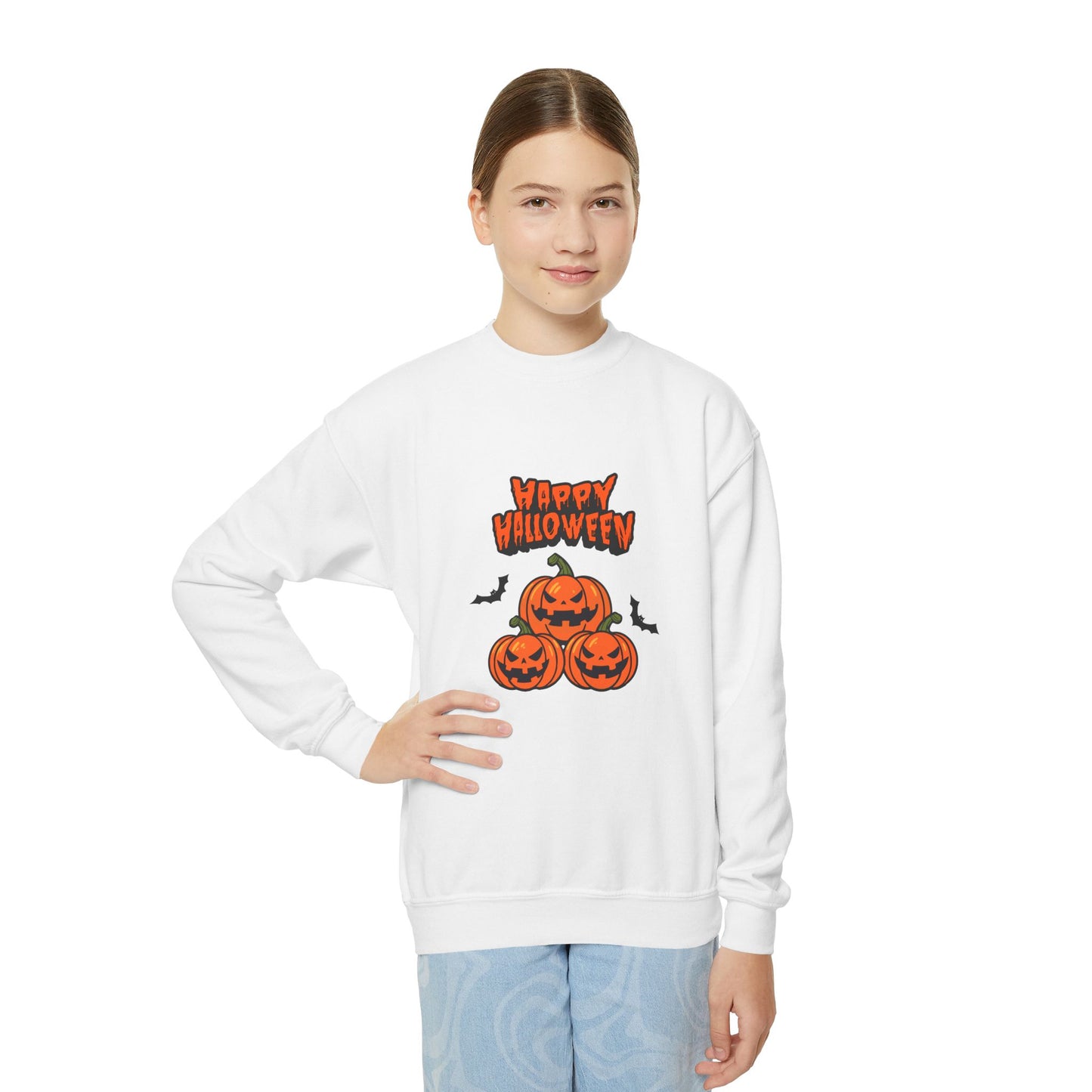 Happy Halloween - Youth Crewneck Sweatshirt