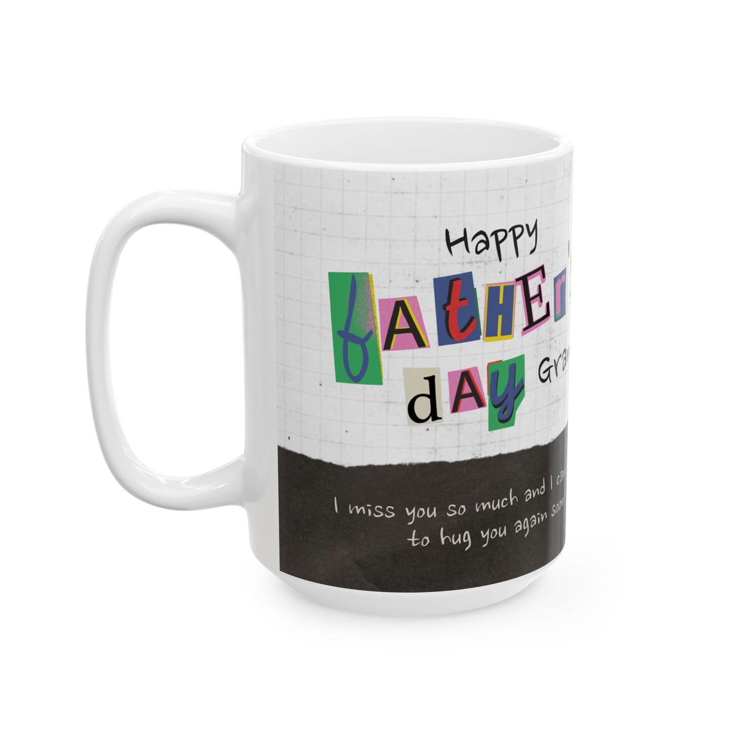 Personalized Father's Day Mug, Custom Ceramic Gifts for Grandpa, Unique Coffee Cup - 14064
