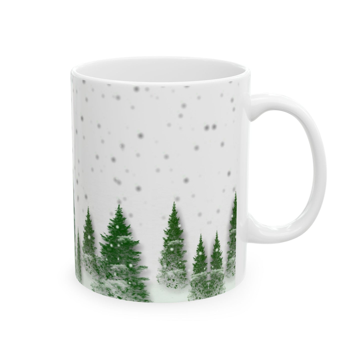 Winter, Forest - Ceramic Mug, (11oz, 15oz) - 10071