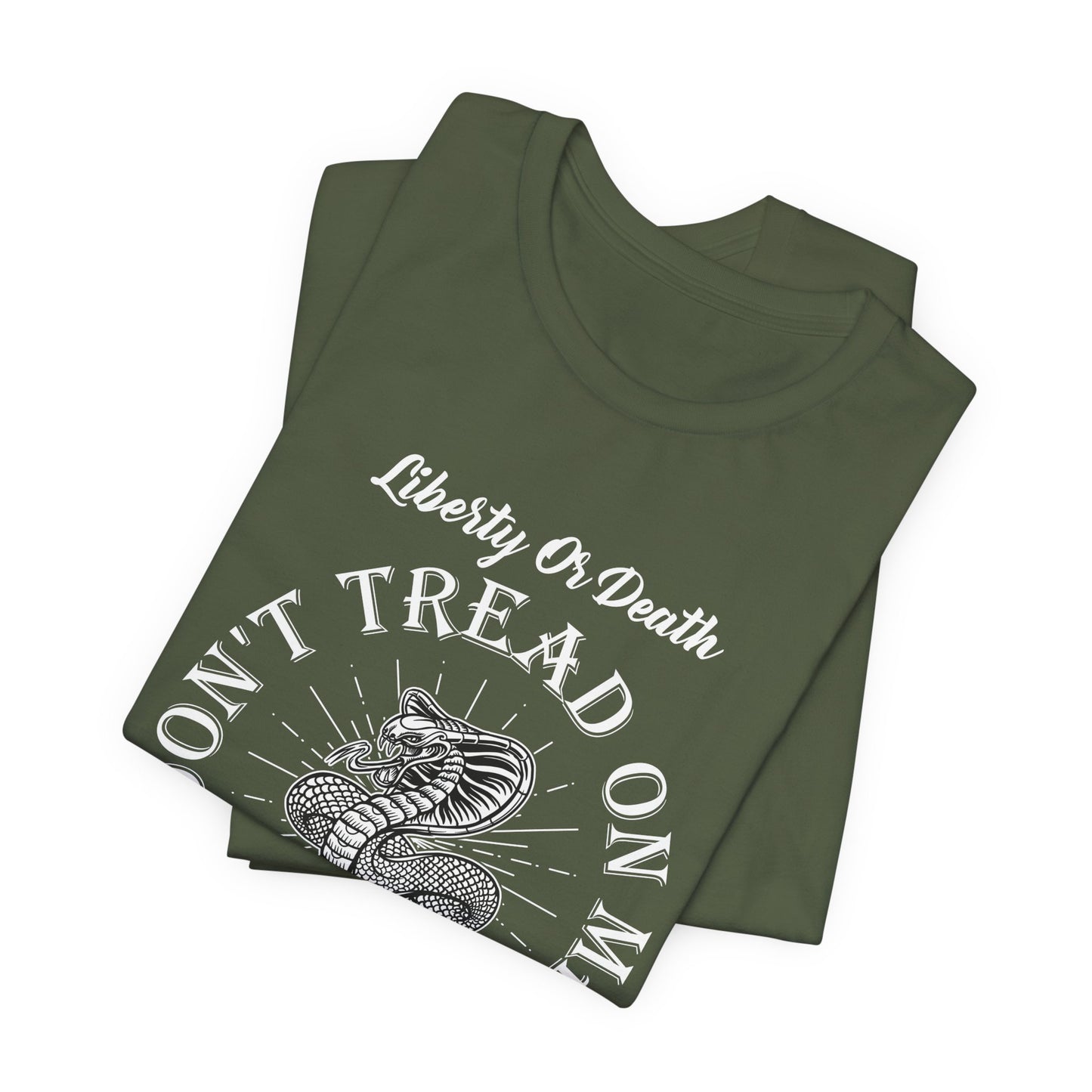 Don't Tread on Me Tee, Unisex Liberty & Death Shirt, Casual Gift, 4th of July Apparel, Patriot T-Shirt - 13656