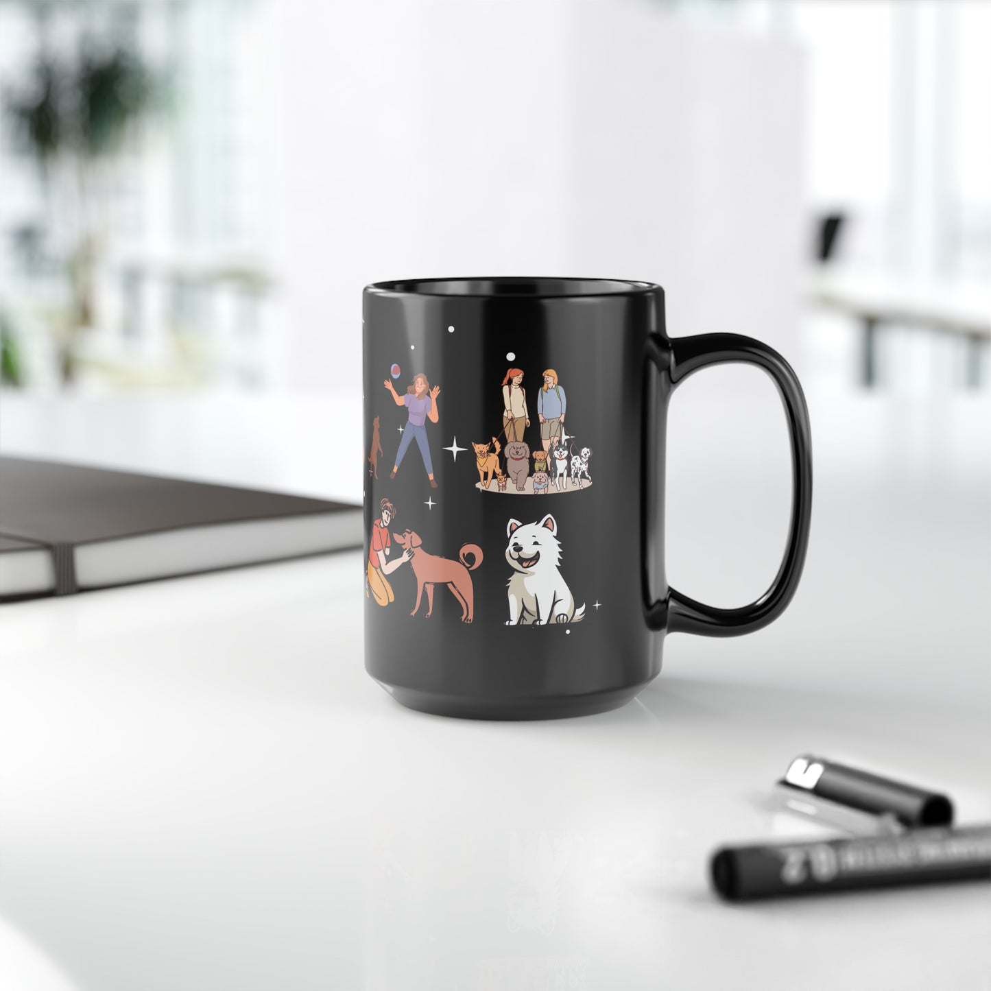 Sorry I Can't, I Have Plans With My Dogs - Black Mug (11oz, 15oz)