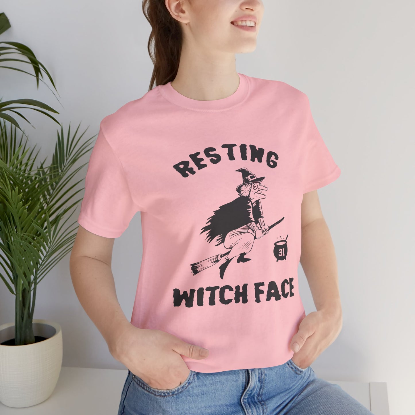 Halloween: Resting Witch Face - Unisex Jersey Short Sleeve Tee - 12665