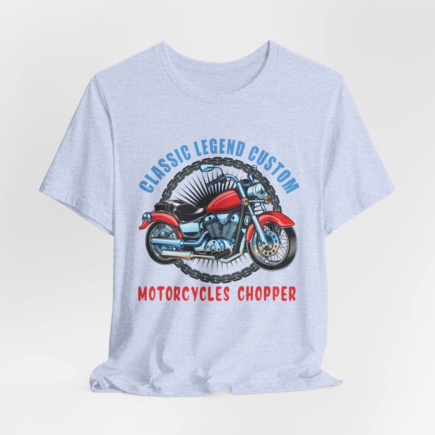 Classic Legend Custom, Motorcycle Chopper - Unisex Jersey Short Sleeve Tee - 13556
