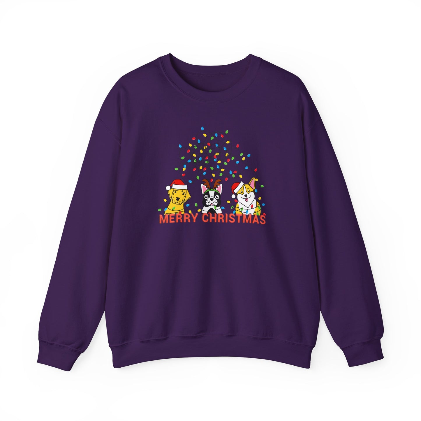 Dogs, Merry Christmas - Unisex Heavy Blend™ Crewneck Sweatshirt - 10175