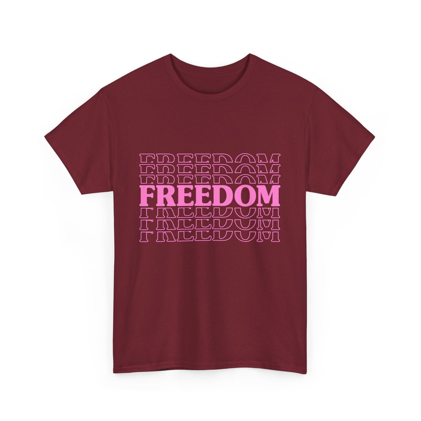 Bold Freedom Graphic Tee, Unisex Heavy Cotton Shirt, Casual Wear, Gift for Freedom Lovers, Statement T-Shirt, Everyday Essentials - 13518