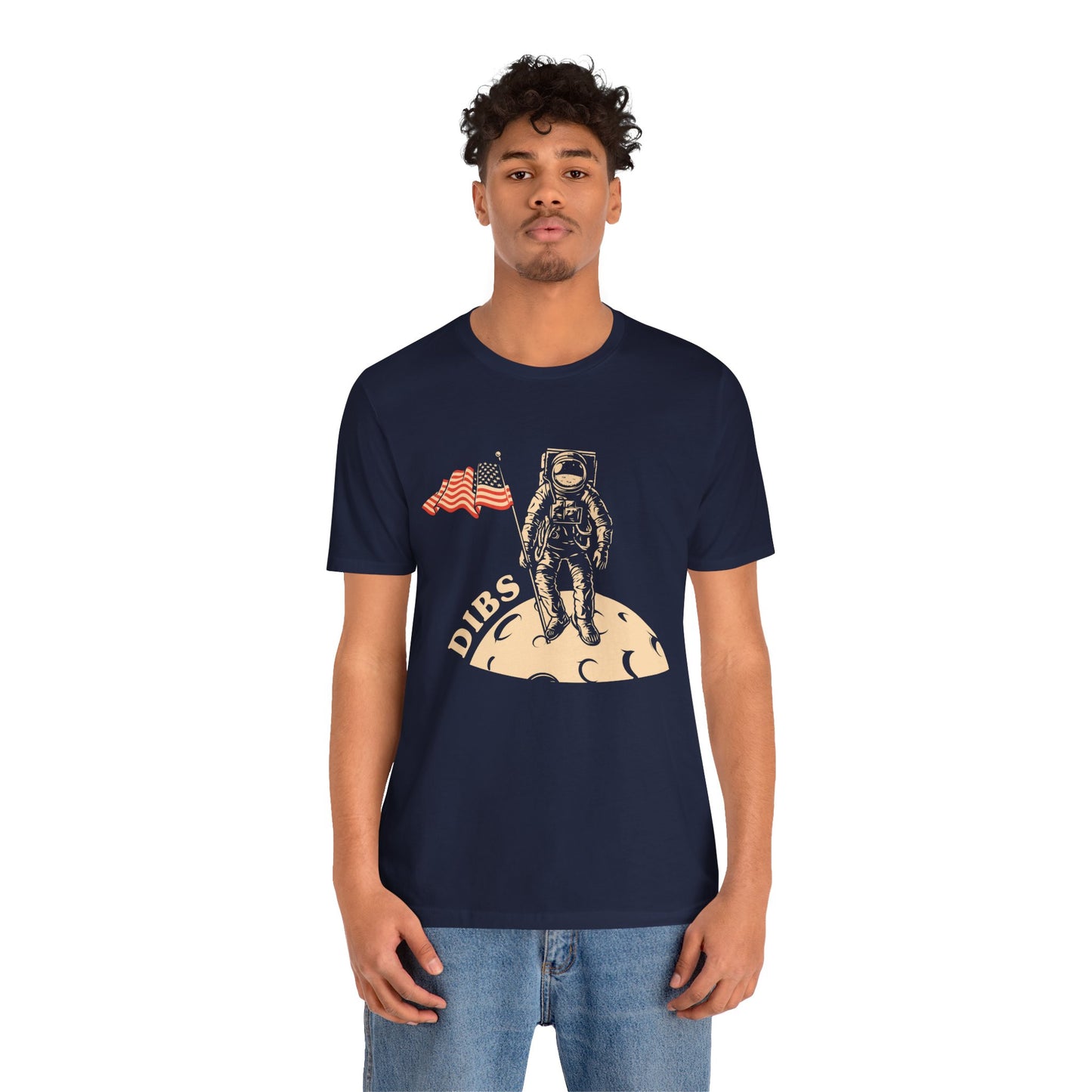 US, July 4th,  Astronaut Adventure Tee - DIBS on the Moon, Space Lover Shirt,  Unisex Astronaut Tee - 13737