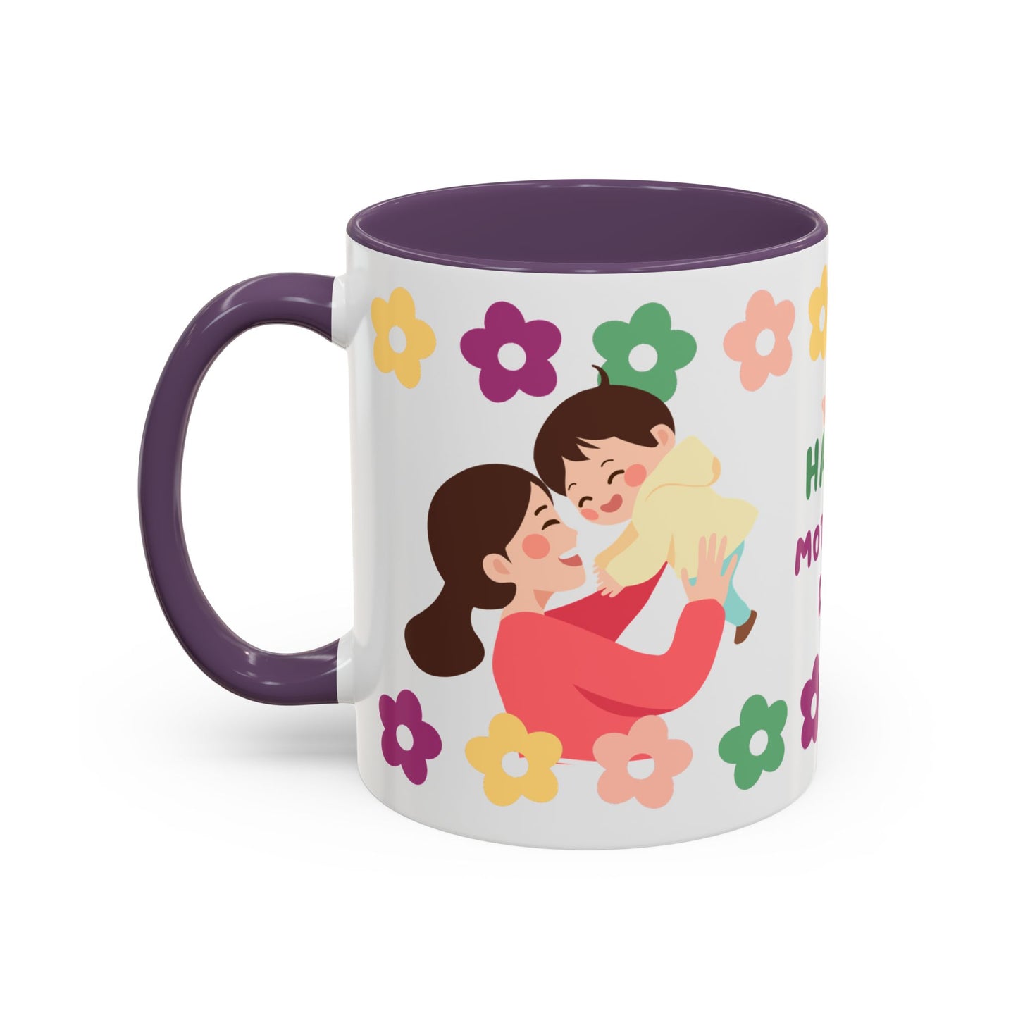Happy Mother's Day Floral Accent Coffee Mug - 11/15oz - 12491