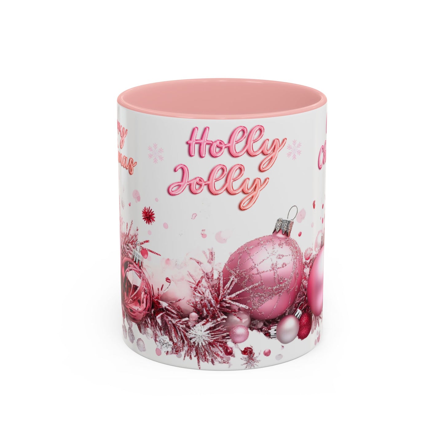 Holly Jolly - Accent Coffee Mug (11, 15oz)