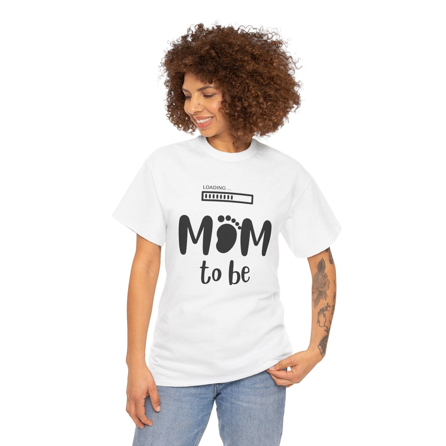 Mom to Be Shirt – Pregnancy Announcement Gift Tee with Loading Bar - 14879
