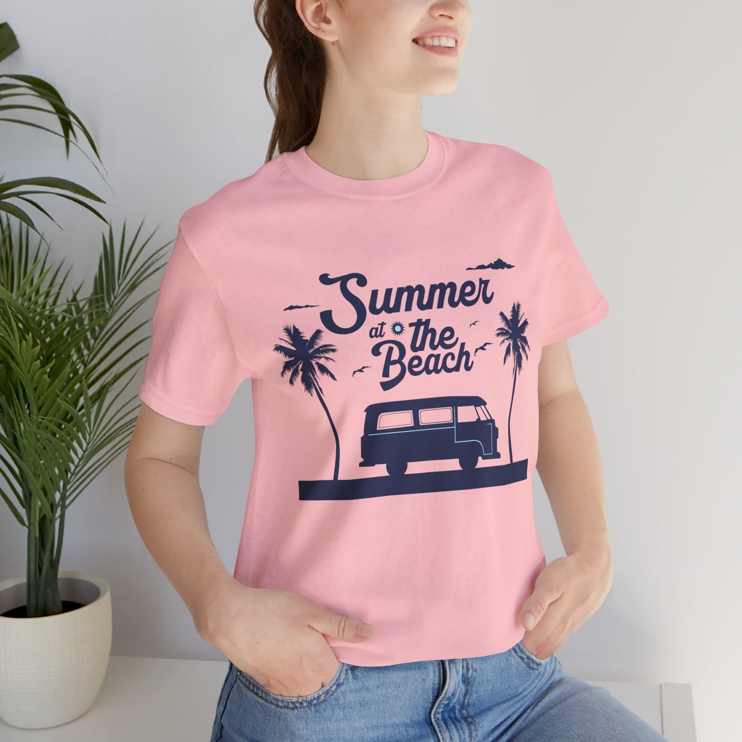 Summer At The Beach - Unisex Jersey Short Sleeve Tee