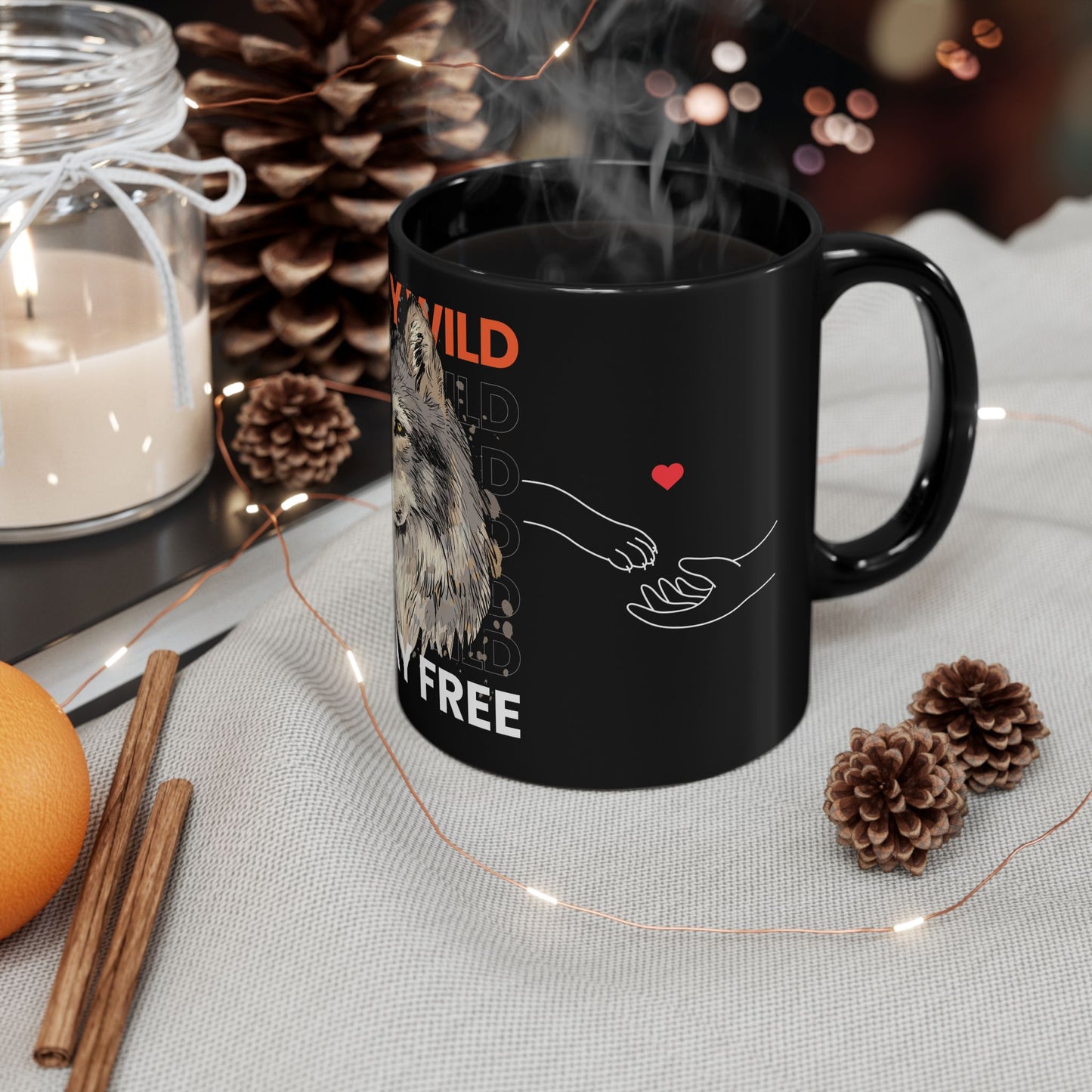 Stay Wild, Stay Free - Black Mug (11oz, 15oz)