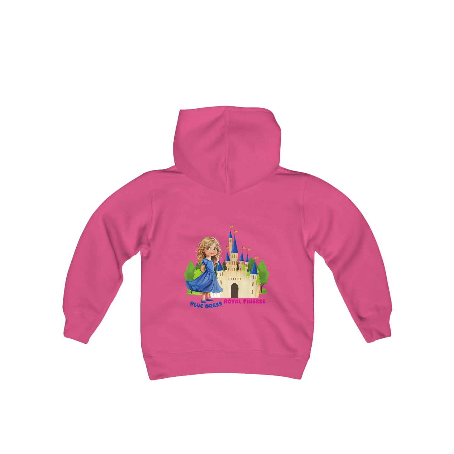 Blue Dress Princess, Royal Finesse - Youth Heavy Blend Hooded Sweatshirt