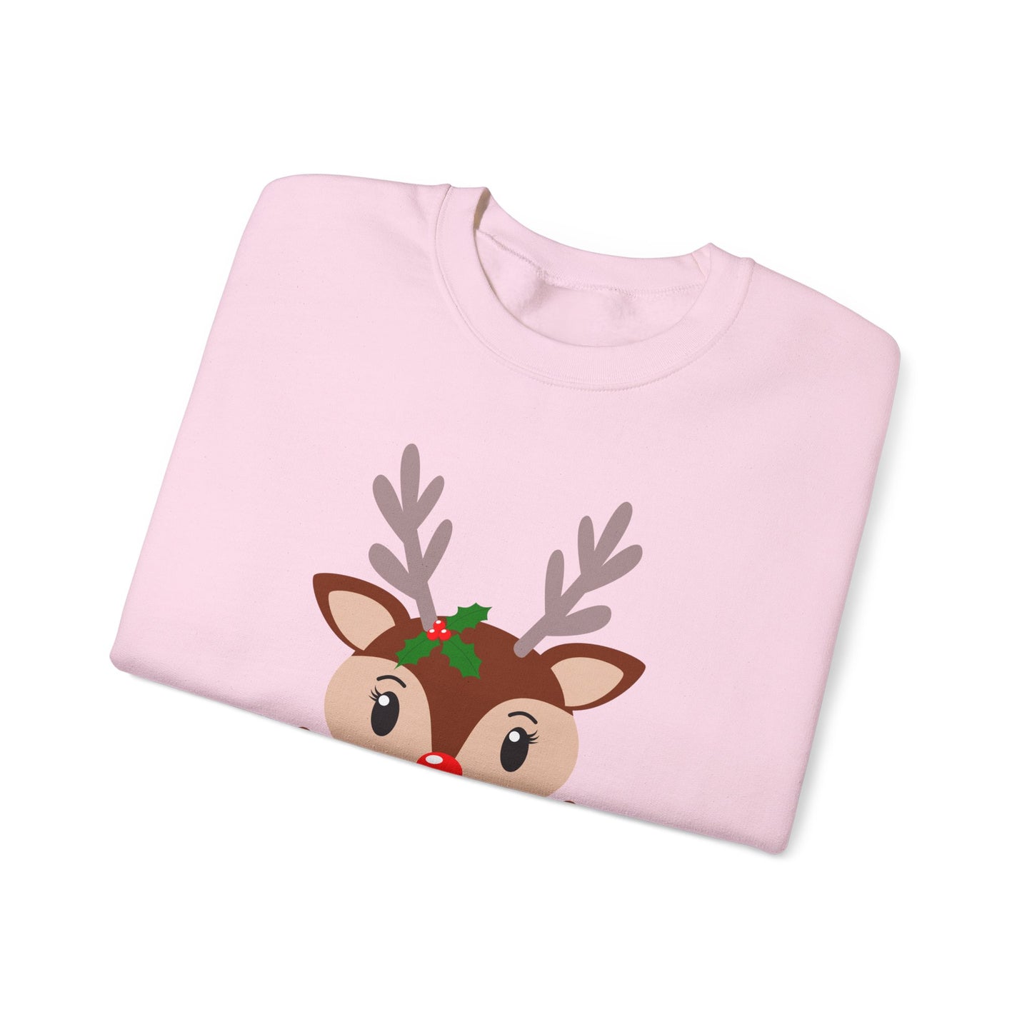 Reindeer, Merry Christmas - Unisex Heavy Blend™ Crewneck Sweatshirt