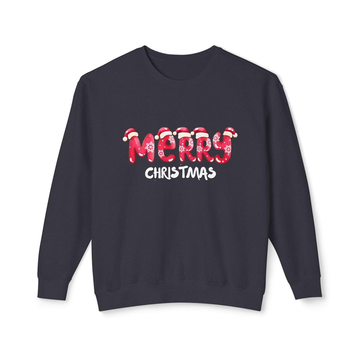 Merry Christmas - Unisex Lightweight Crewneck Sweatshirt