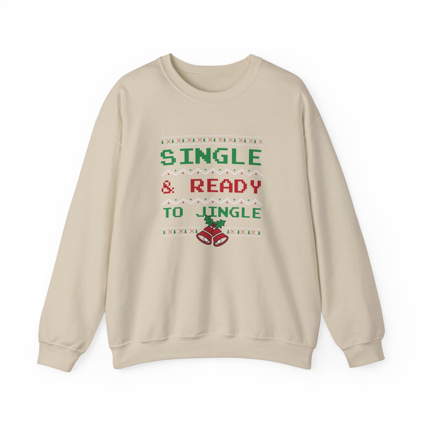 Single and Ready to Jingle - Unisex Heavy Blend™ Crewneck Sweatshirt