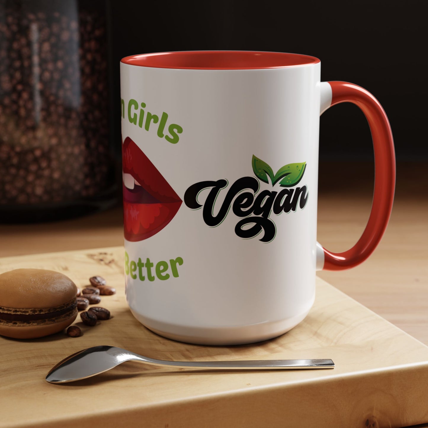 Vegan Girls Taste Better - Accent Coffee Mug (11, 15oz)