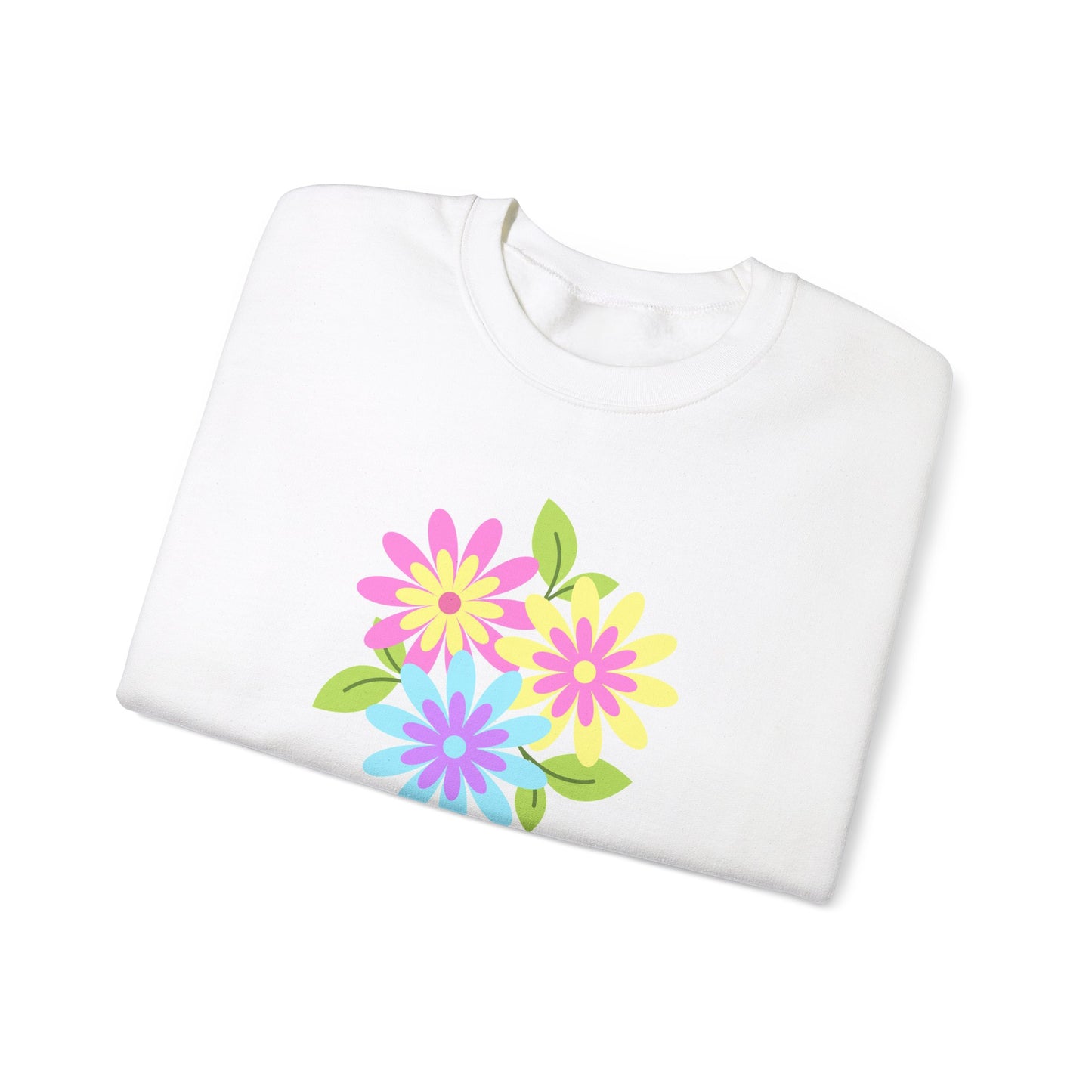 Bright Flower Unisex Heavy Blend™ Crewneck Sweatshirt