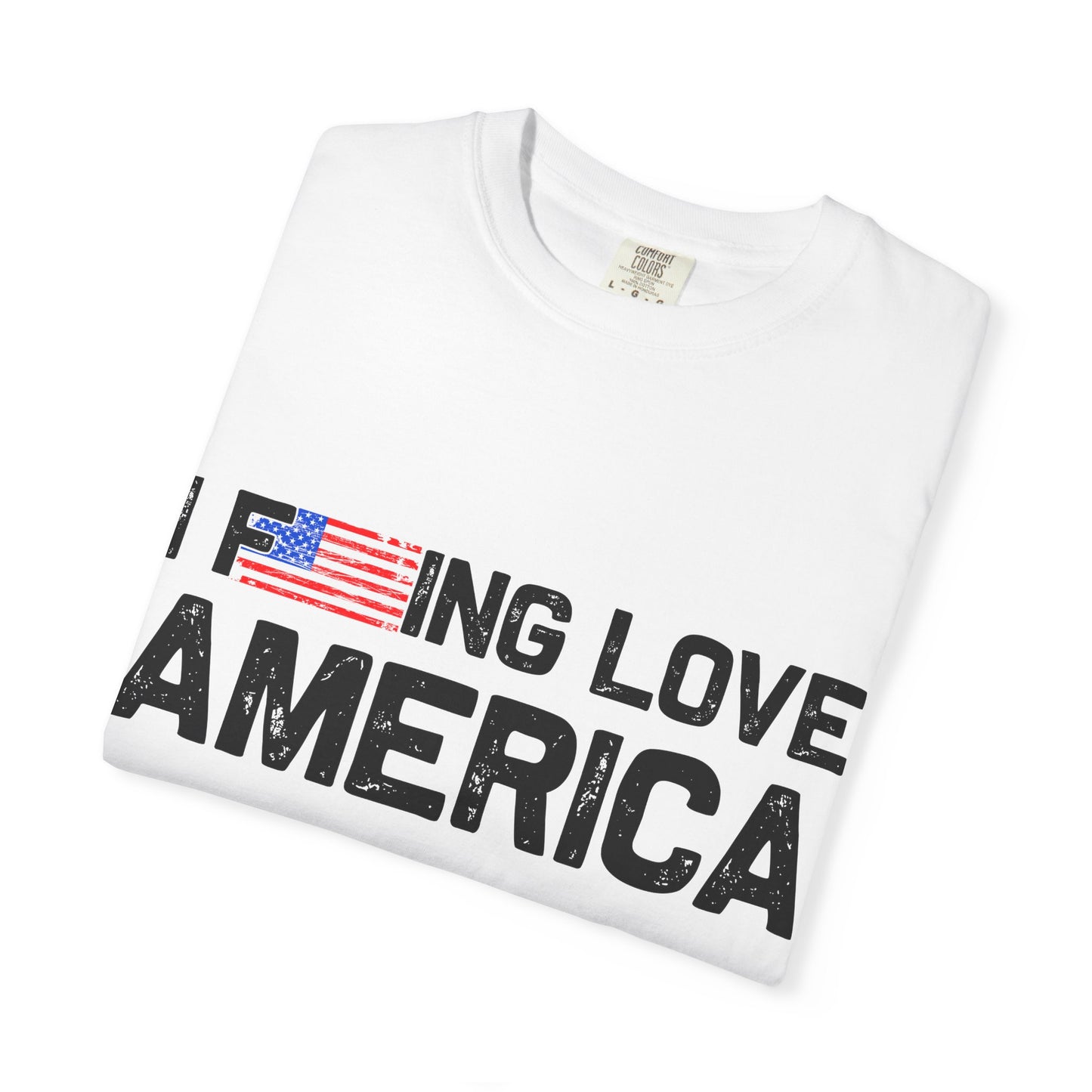 Unisex T-Shirt with Patriotic Love for America, Casual Tee, Independence Day Gift, Love America Shirt, Gift for Patriot - 13654