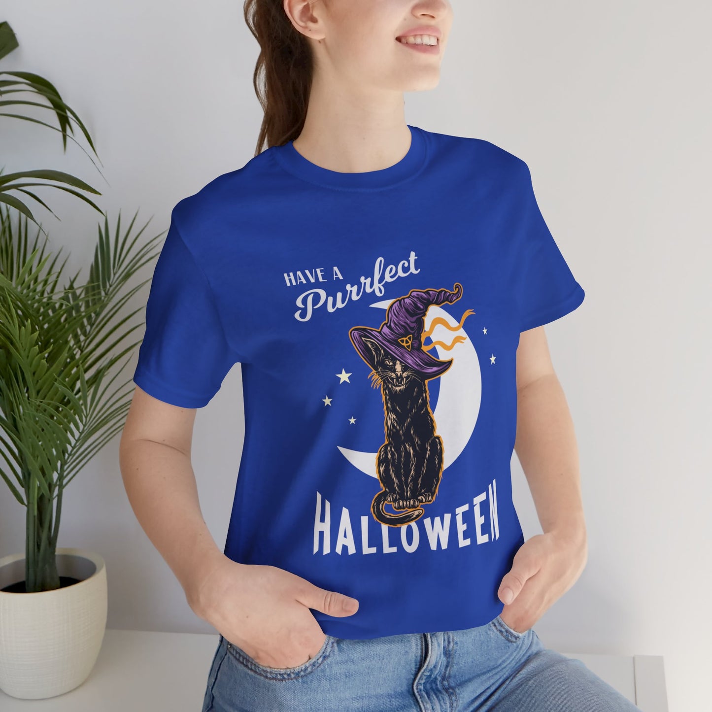 Have A Purfect Halloween - Unisex Jersey Short Sleeve Tee