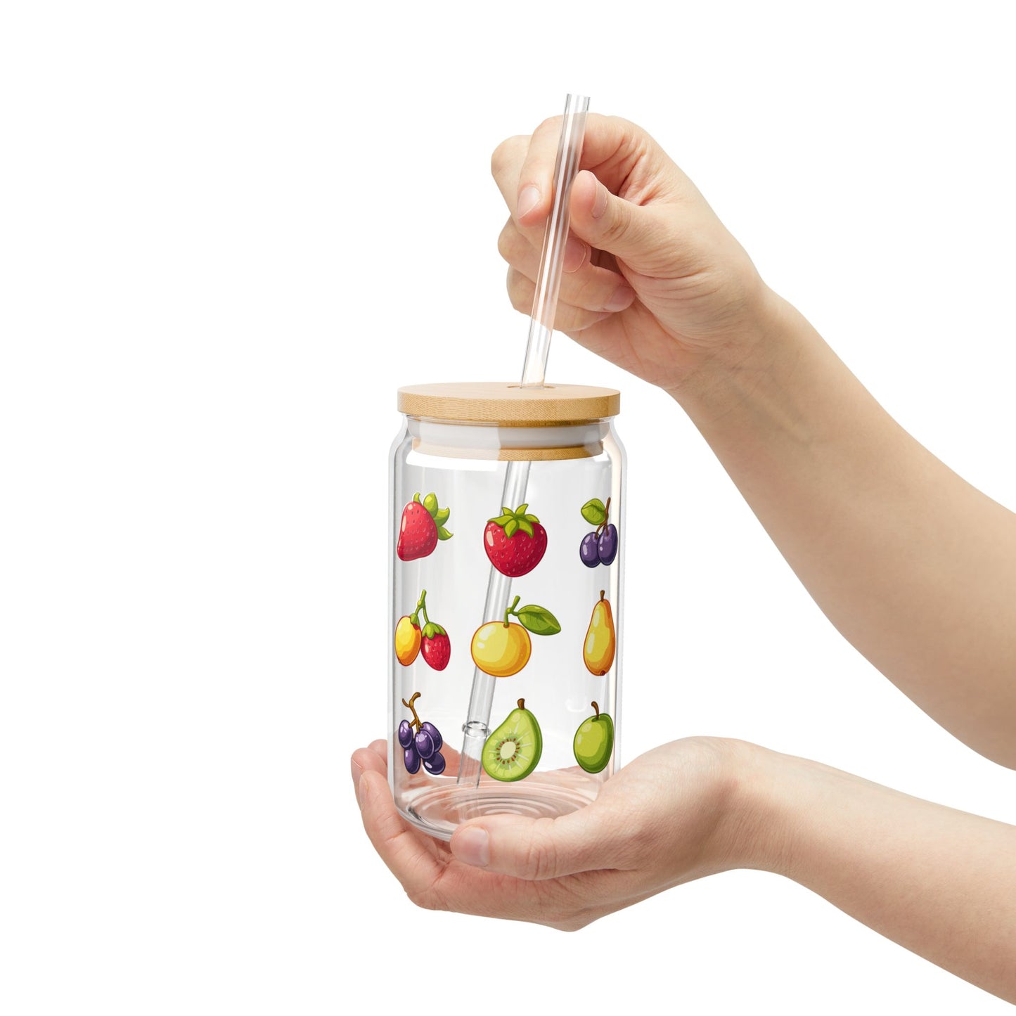 Fresh, Fruity, and Fabulous!,  Customizable - Sipper Glass, 16oz